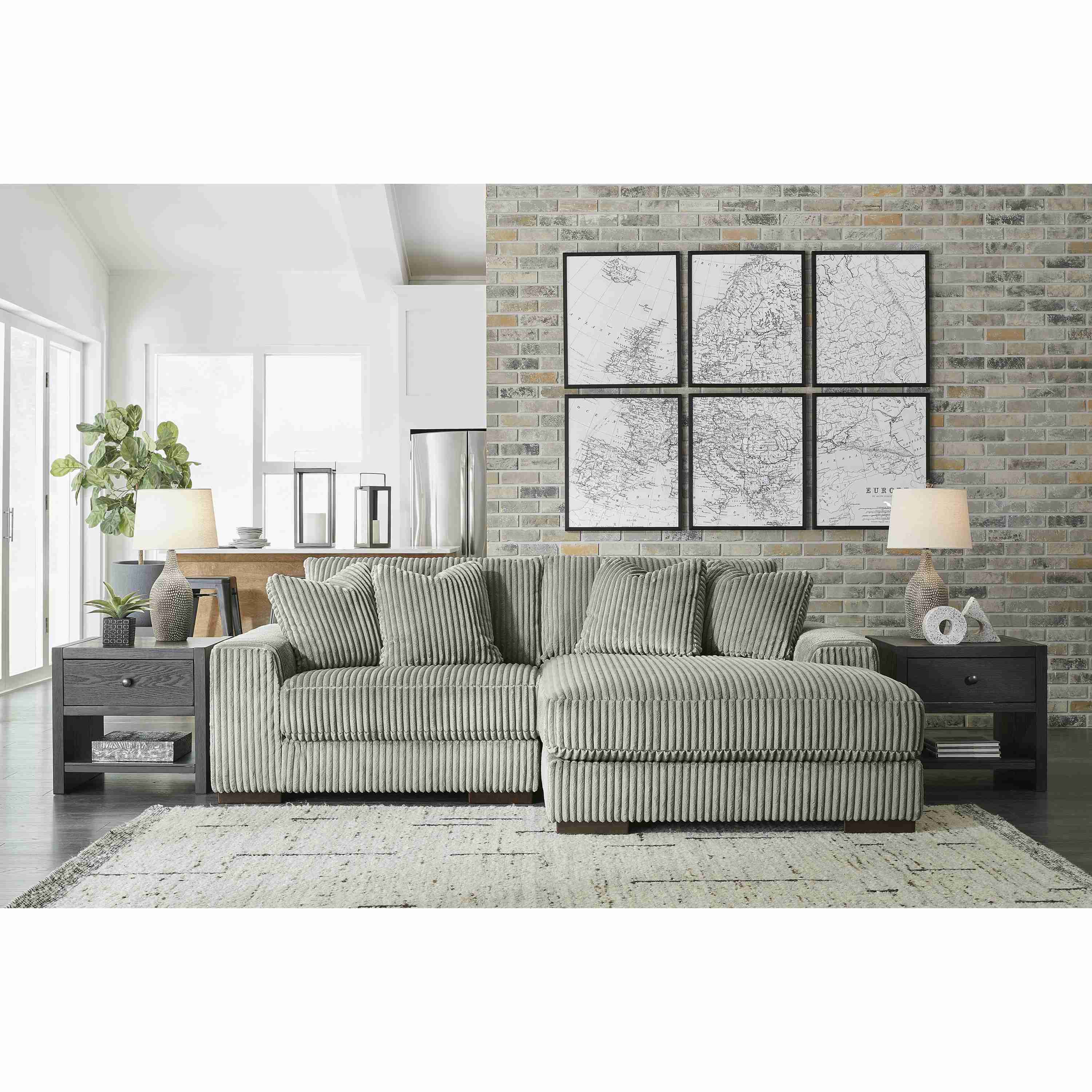 Signature Design by Ashley Lindyn 21105S4 2 pc Sectional with Chaise - Image 2