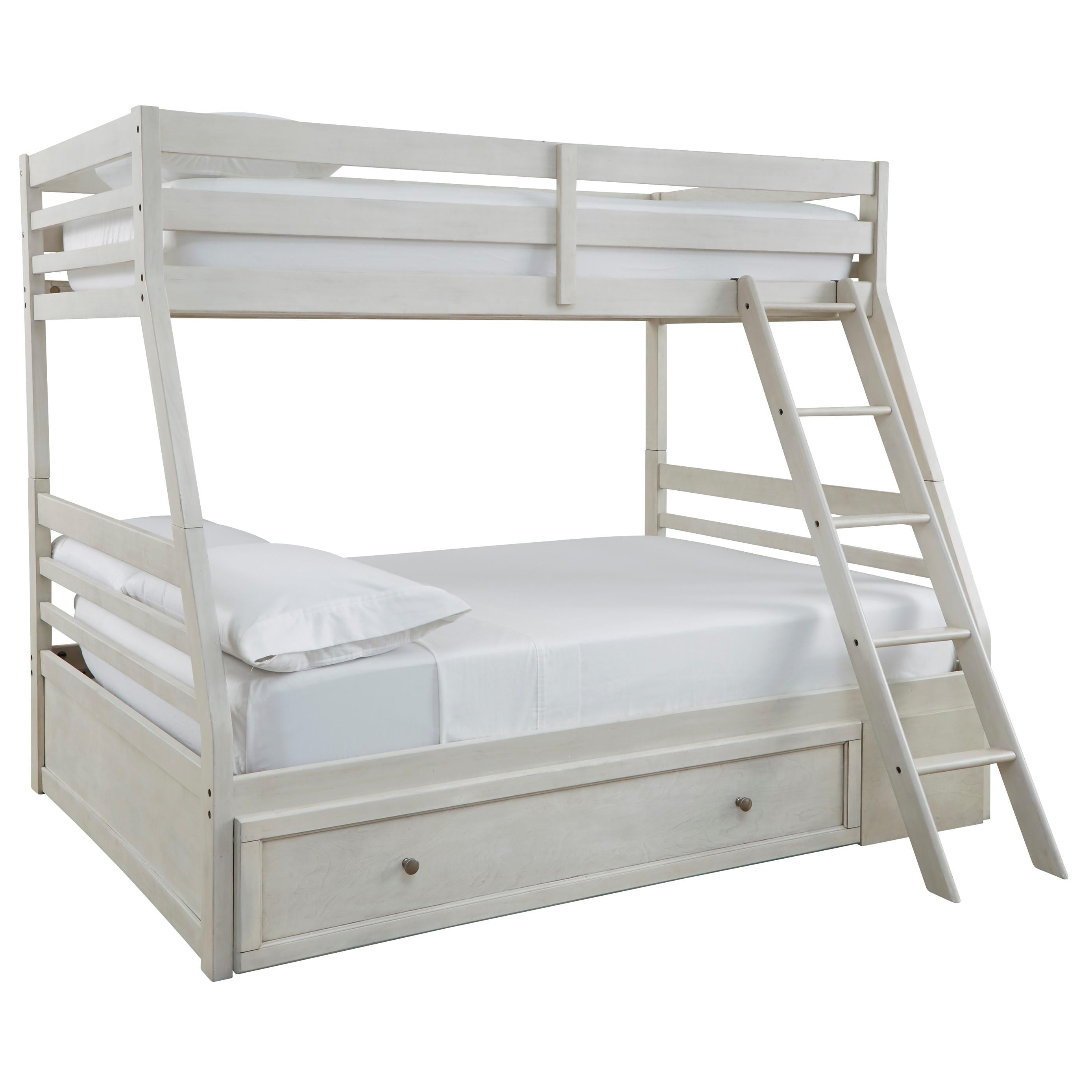 Signature Design by Ashley Robbinsdale B742B16 Twin over Full Bunk Bed with Storage - Image 1