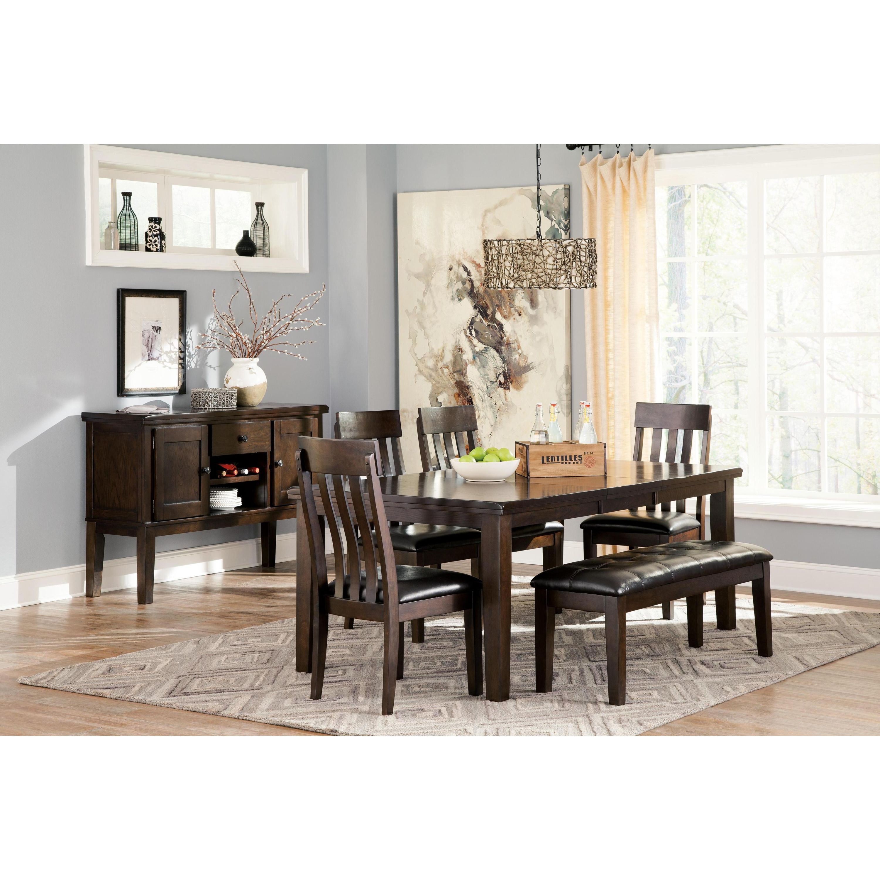 Signature Design by Ashley Haddigan D596D2 6 pc Dining Set - Image 1