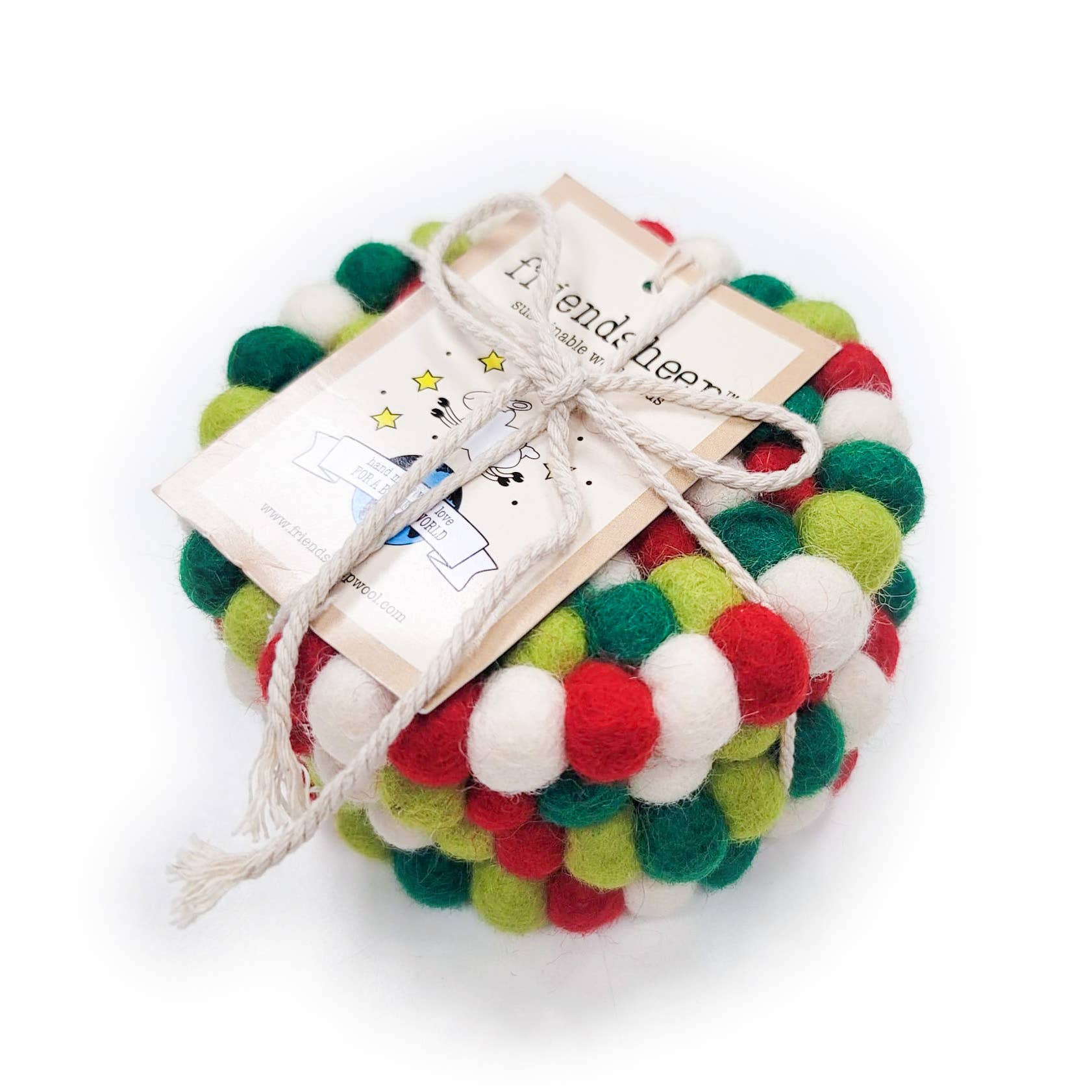 North Pole Eco Coasters and Trivets: Set of 4 - Eco Coasters - Image 1