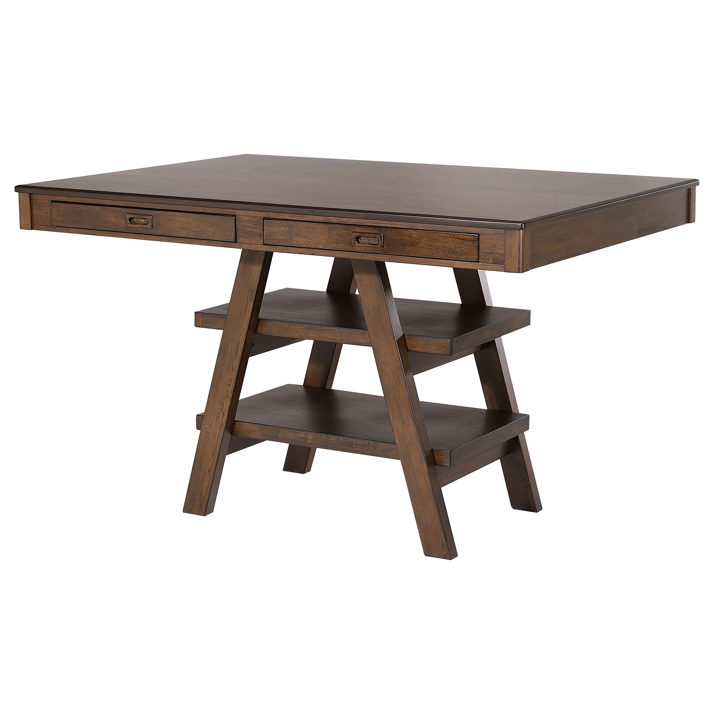 Coaster Furniture Dewey 115208 Rectangular 60-inch Counter Height Dining Table - Walnut - Image 3