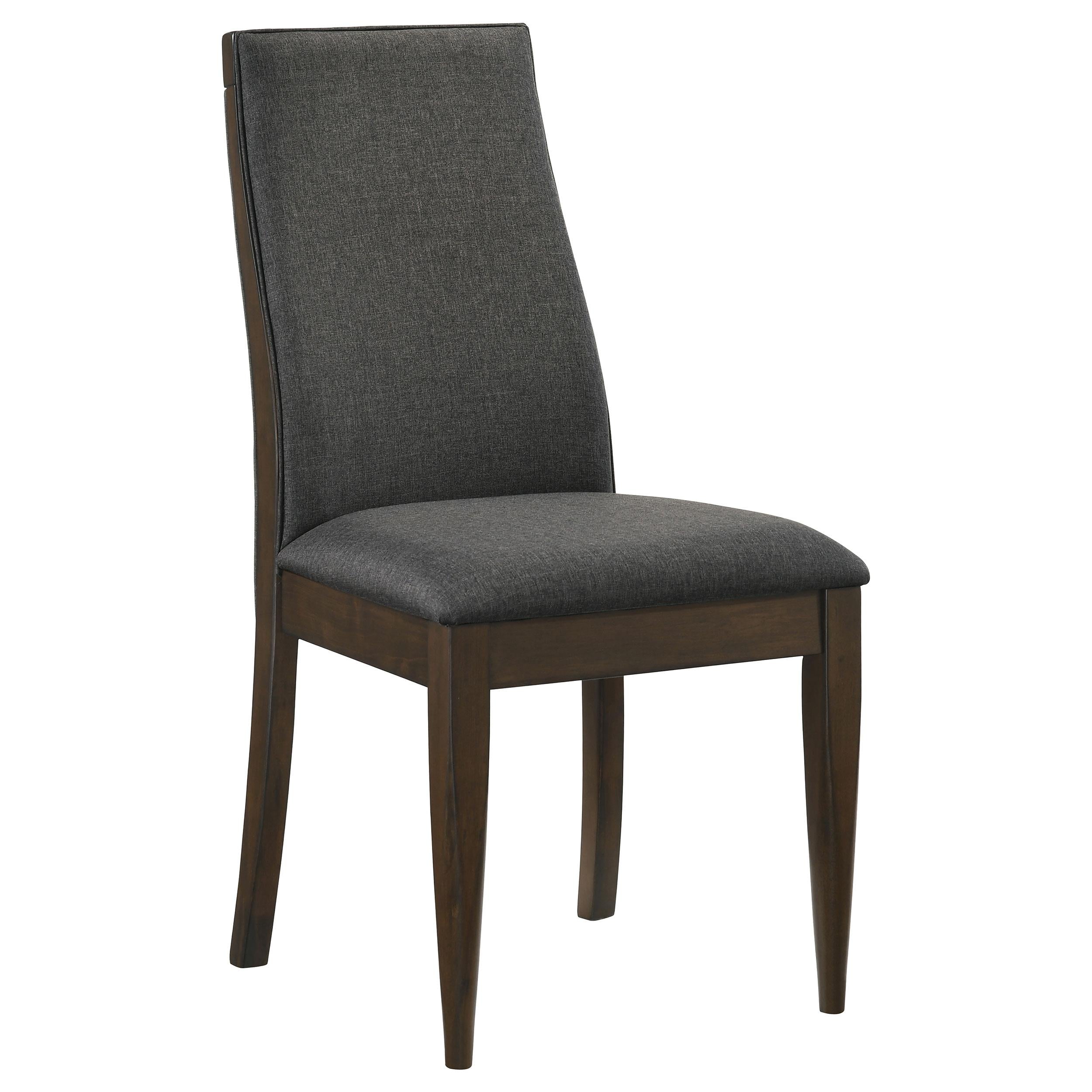 Coaster Furniture Wes 115272 Upholstered Dining Side Chair - Dark Walnut - Image 1