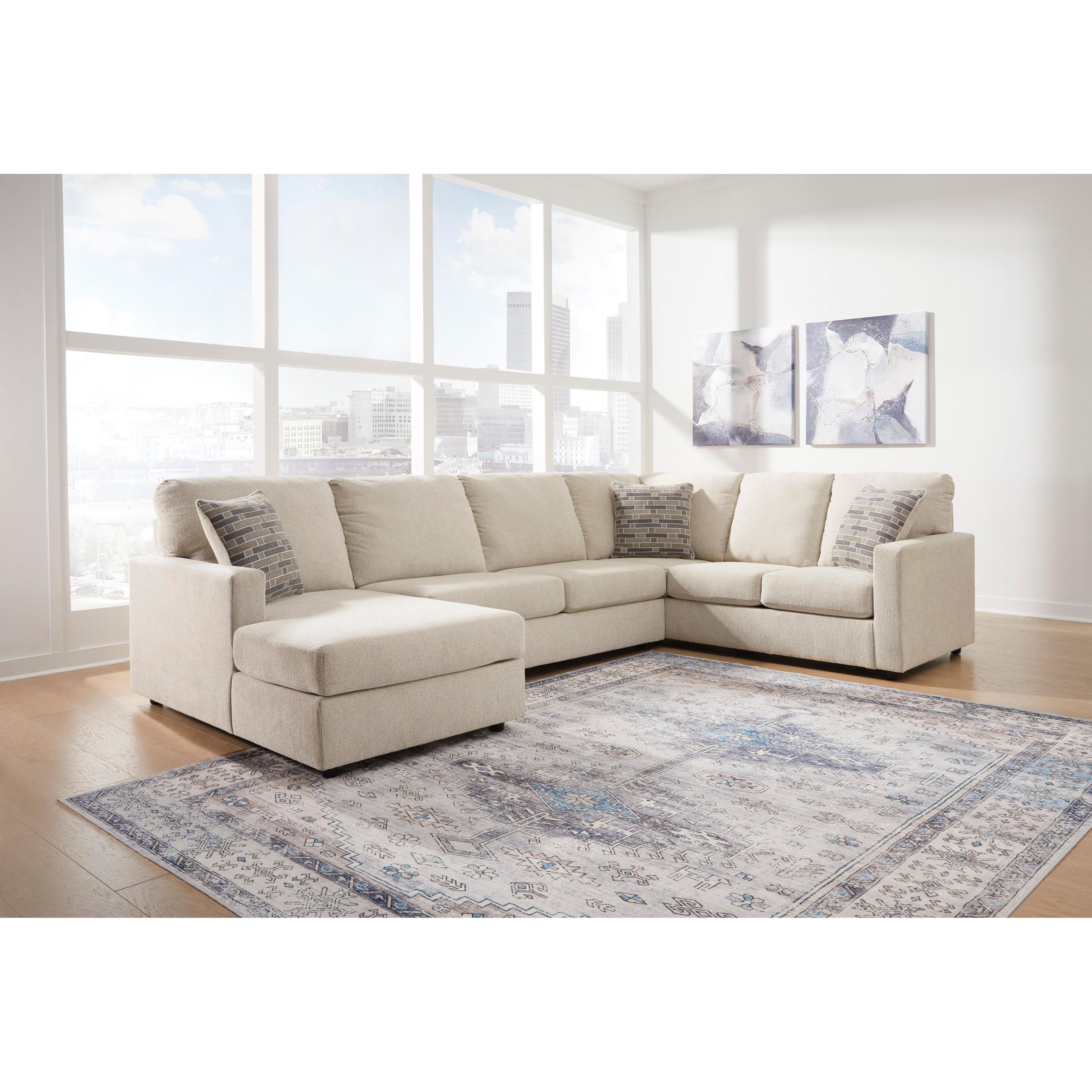 Signature Design by Ashley Edenfield 29004S1 3 pc Sectional with Chaise - Image 3