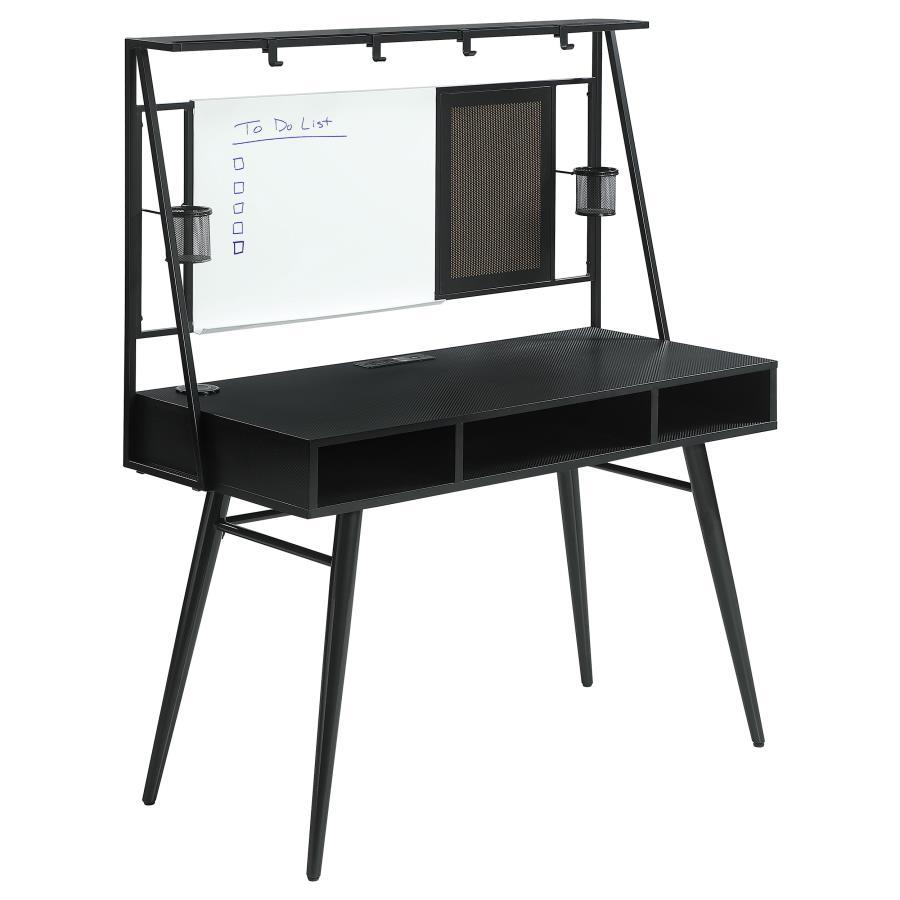 Coaster Furniture Jessie 801404 47-inch Writing Desk with Whiteboard and USB - Black - Image 1
