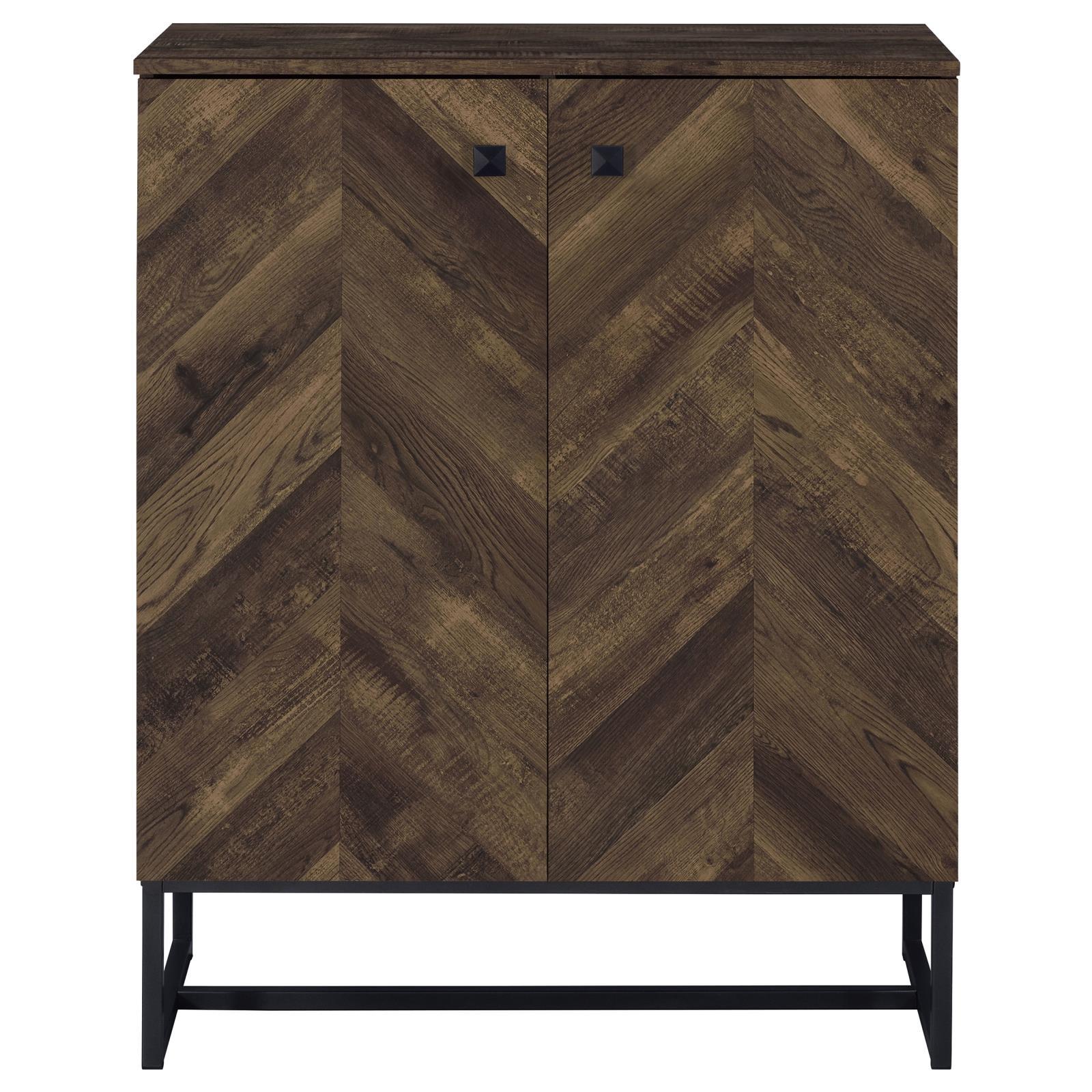 Coaster Furniture Carolyn 959639 2-door Engineered Wood Accent Cabinet - Rustic Oak - Image 3