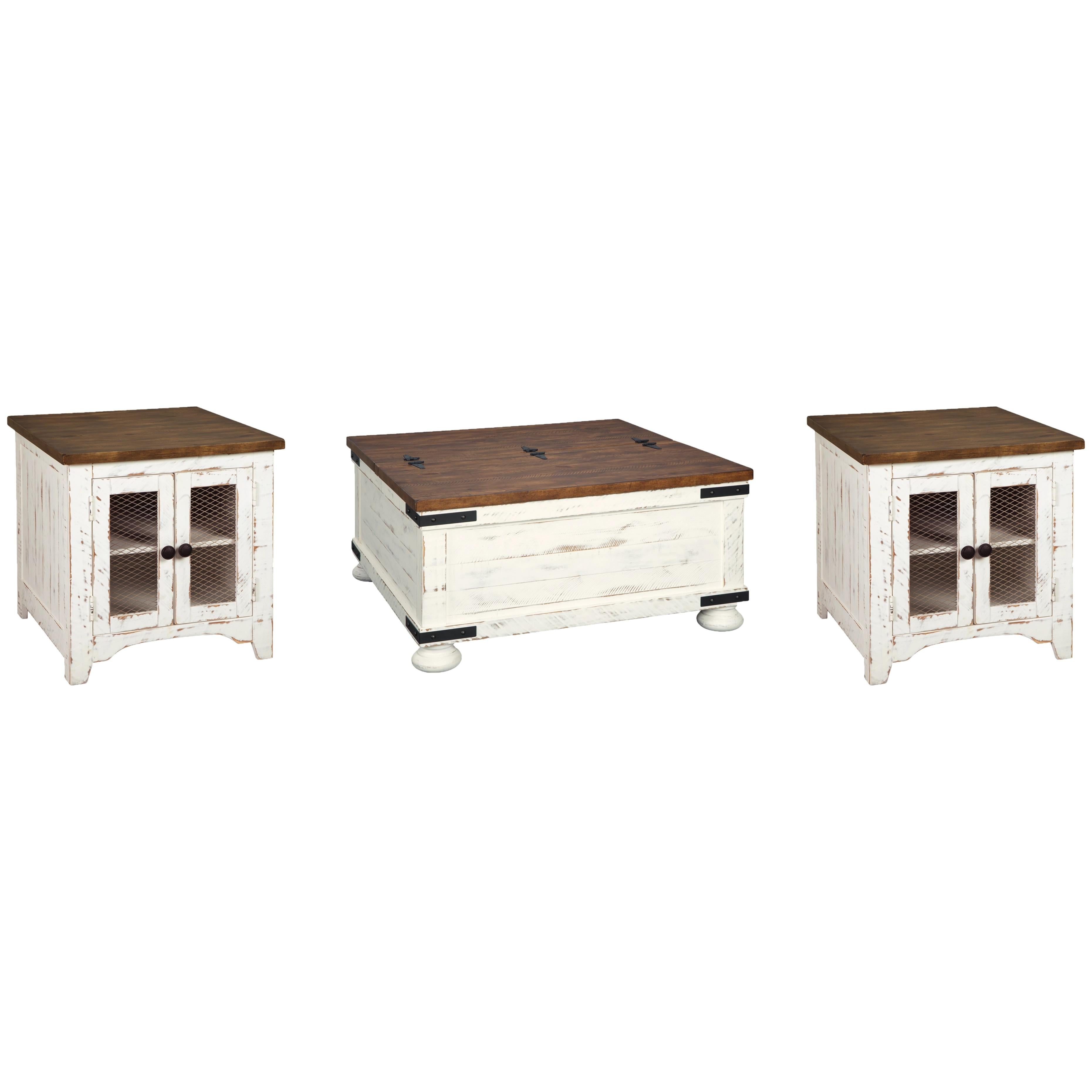 Signature Design by Ashley Wystfield T459T1 Coffee Table and 2 End Tables - Image 1