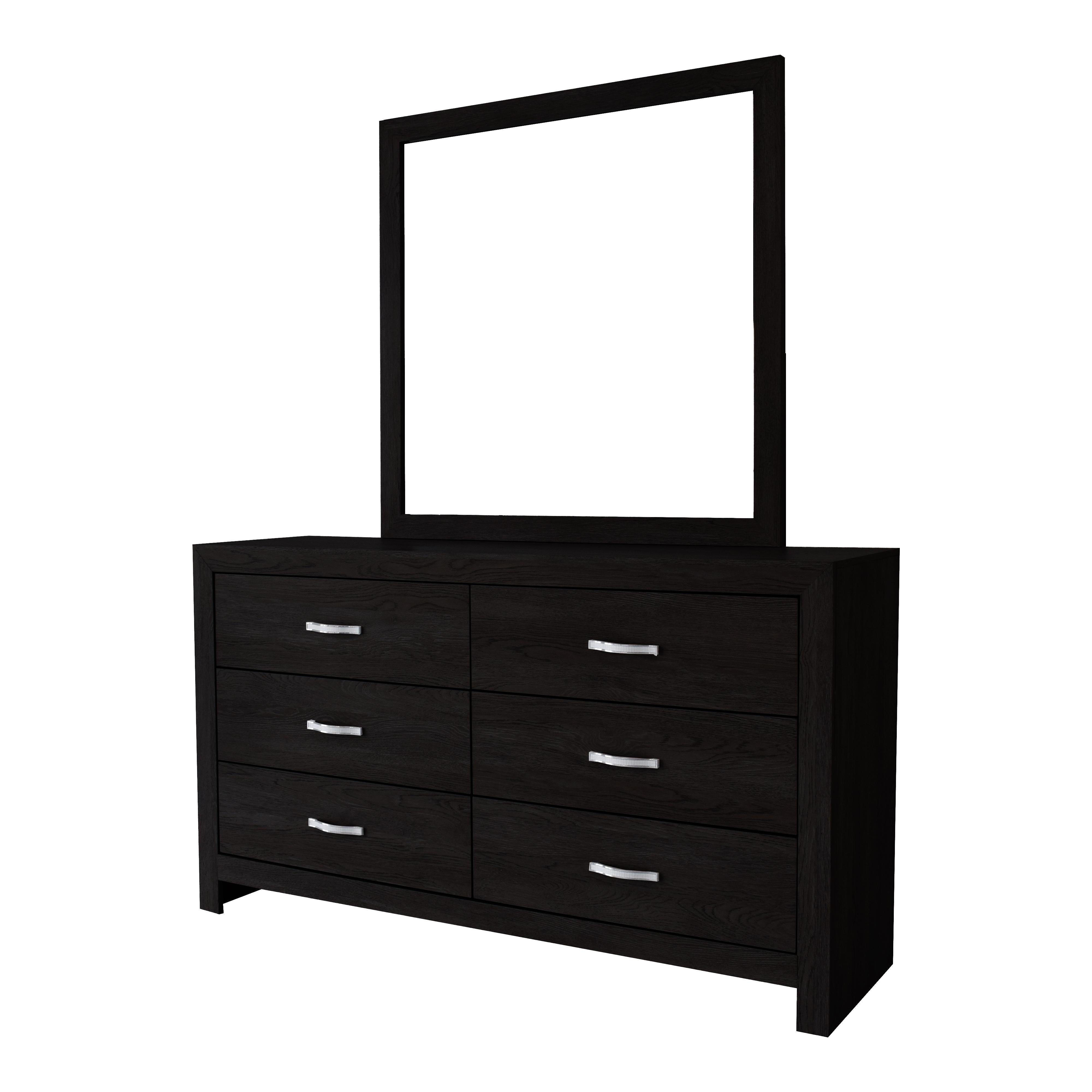 Crown Mark Jaylen B9280-11 Dresser Mirror - Black - Image 2