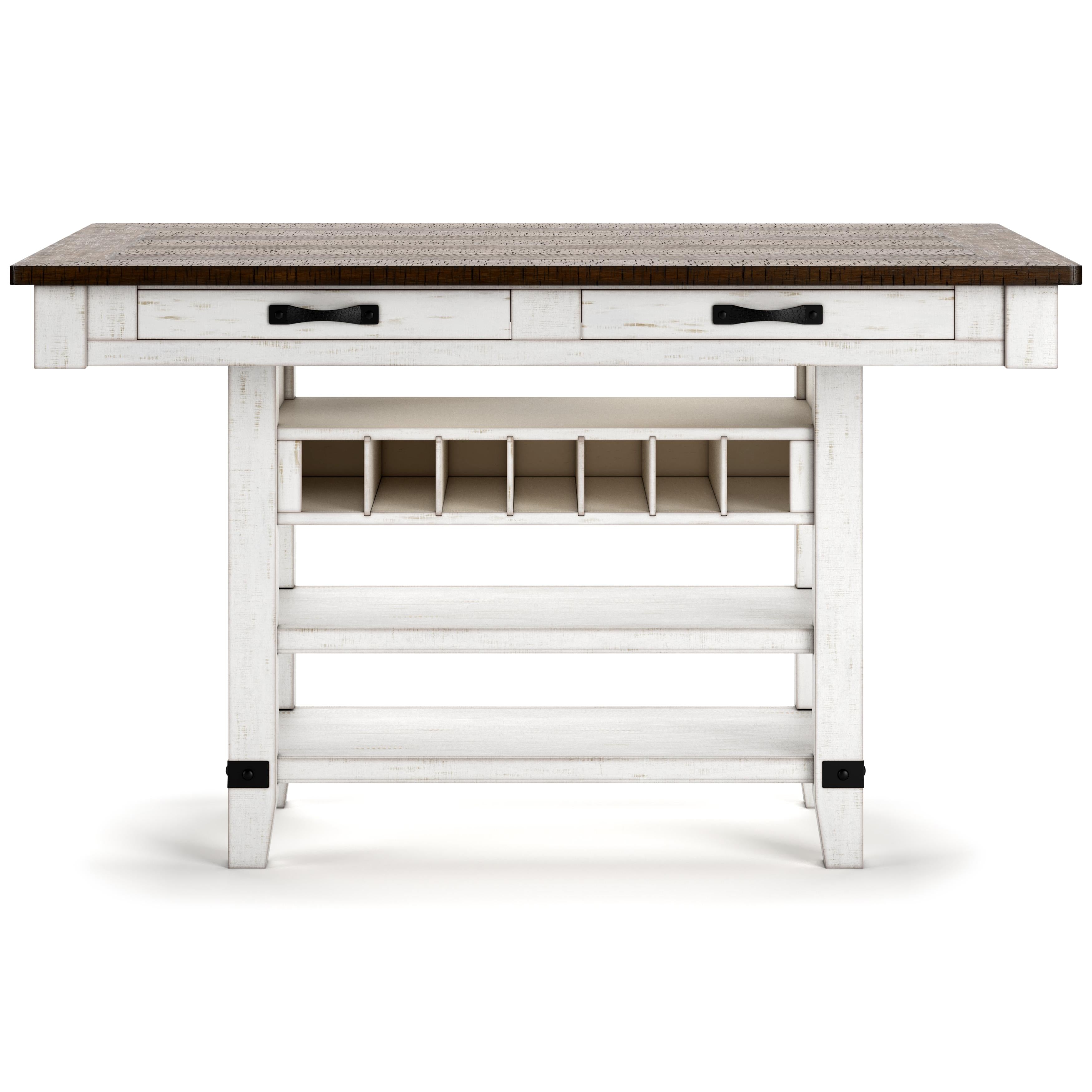 Signature Design by Ashley Valebeck D546-32 Rectangular Dining Room Counter Table - Image 3