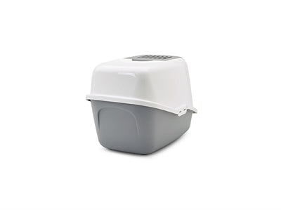 Savic Nestor Cat Litter Box Gray/White - Image 2