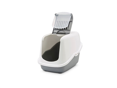 Savic Nestor Cat Litter Box Gray/White - Image 3