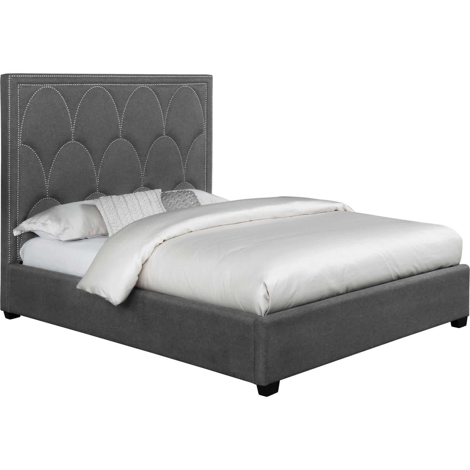 Coaster Furniture Bowfield 315900Q Upholstered Queen Panel Bed - Charcoal - Image 1