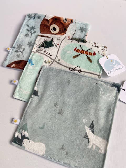 Baby Brown Bear Minky Crinkle Sensory Toy - Image 3