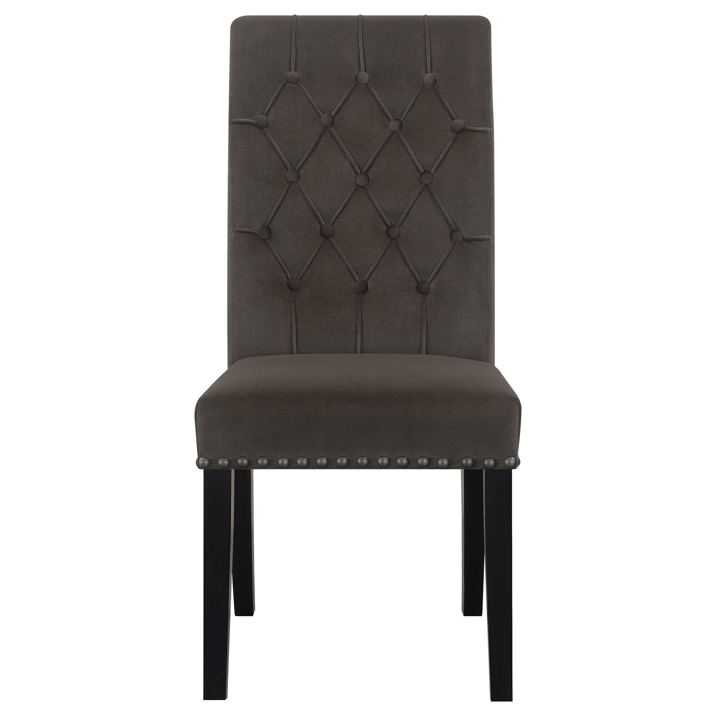 Coaster Furniture Alana 115172 Velvet Upholstered Dining Side Chair - Brown - Image 2