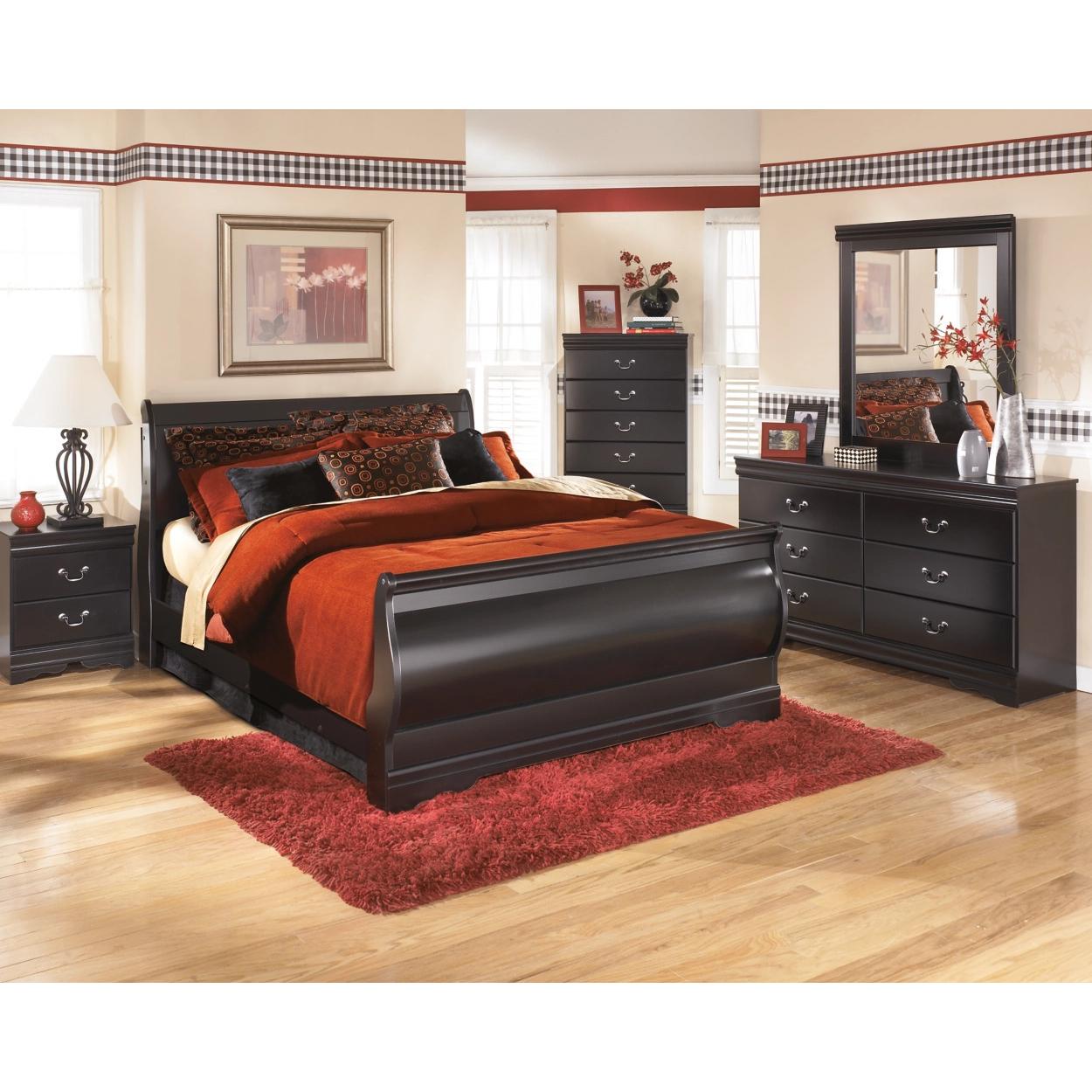 Signature Design by Ashley Huey Vineyard B128B23 6 pc Queen Sleigh Bedroom Set - Image 1