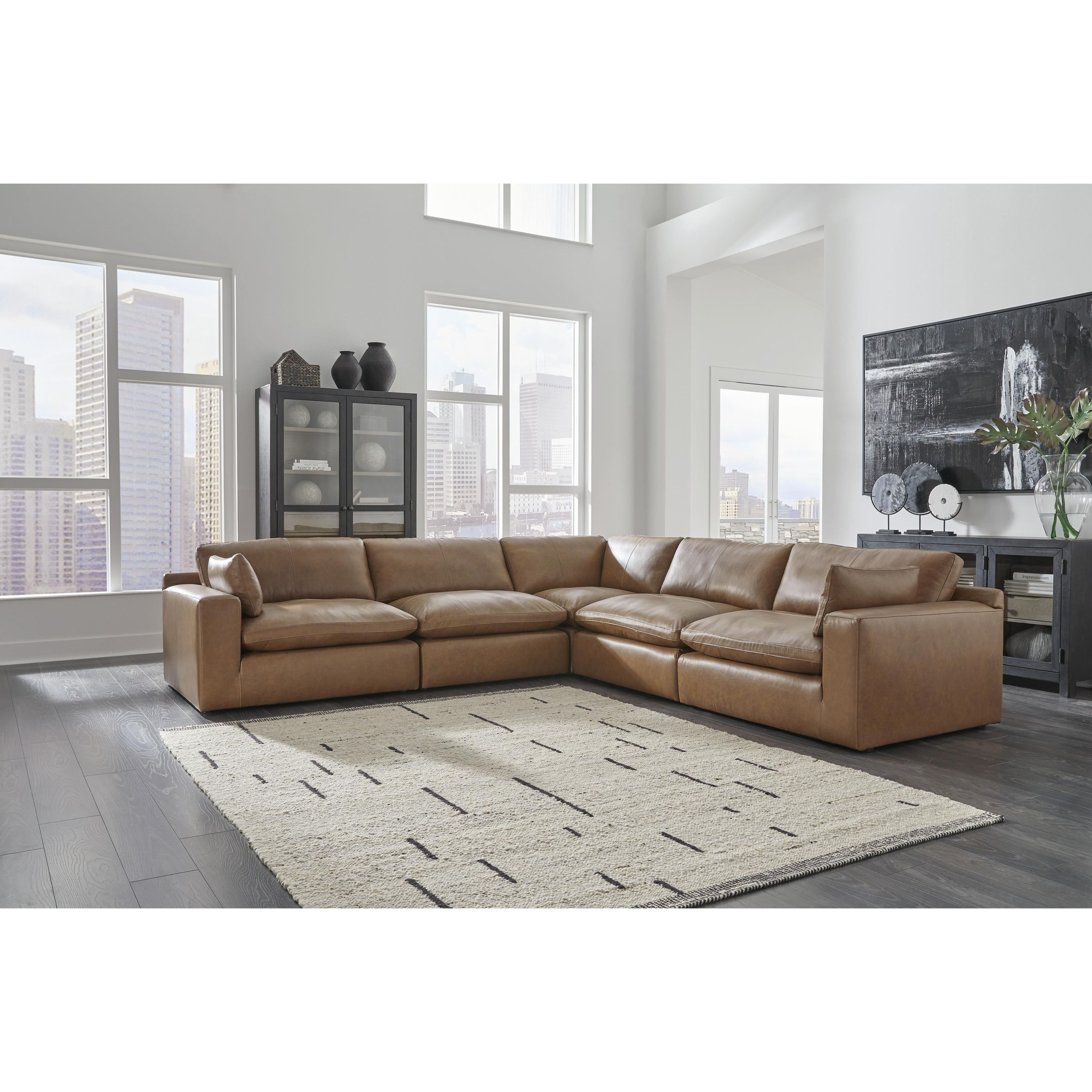 Signature Design by Ashley Emilia 30901S4 5 pc Sectional - Image 2