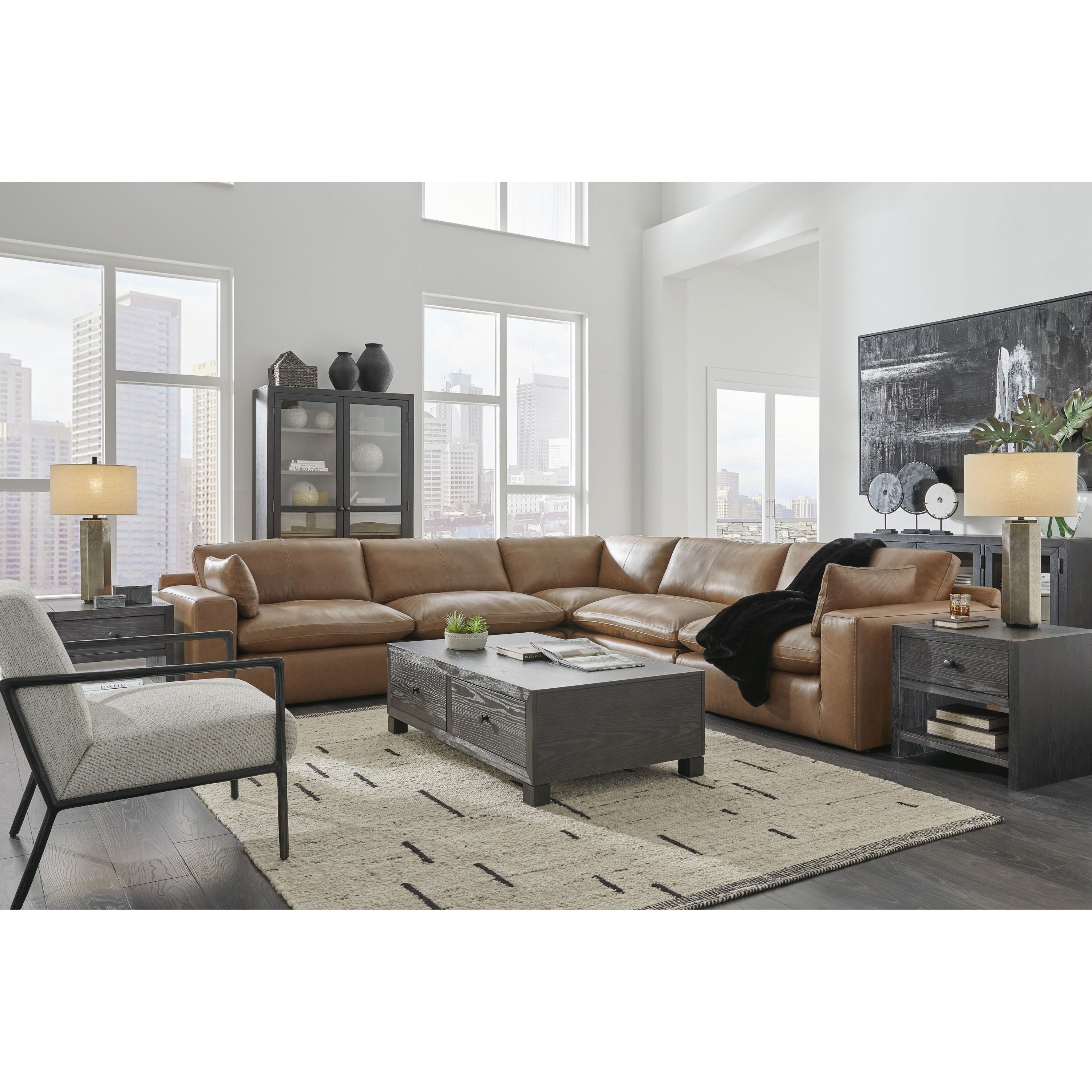 Signature Design by Ashley Emilia 30901S4 5 pc Sectional - Image 3
