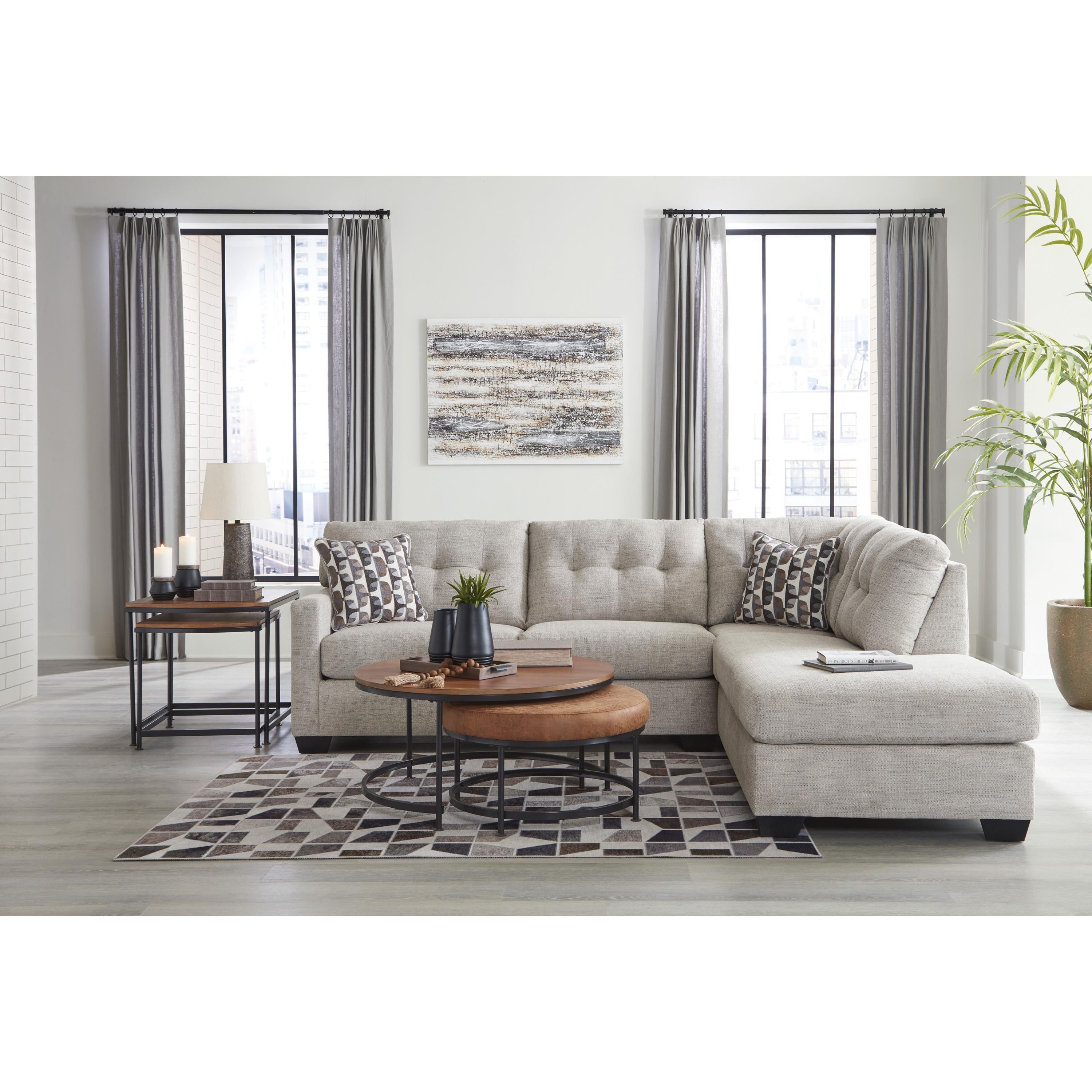 Signature Design by Ashley Mahoney 31004S2 2 pc Sectional with Chaise - Image 3