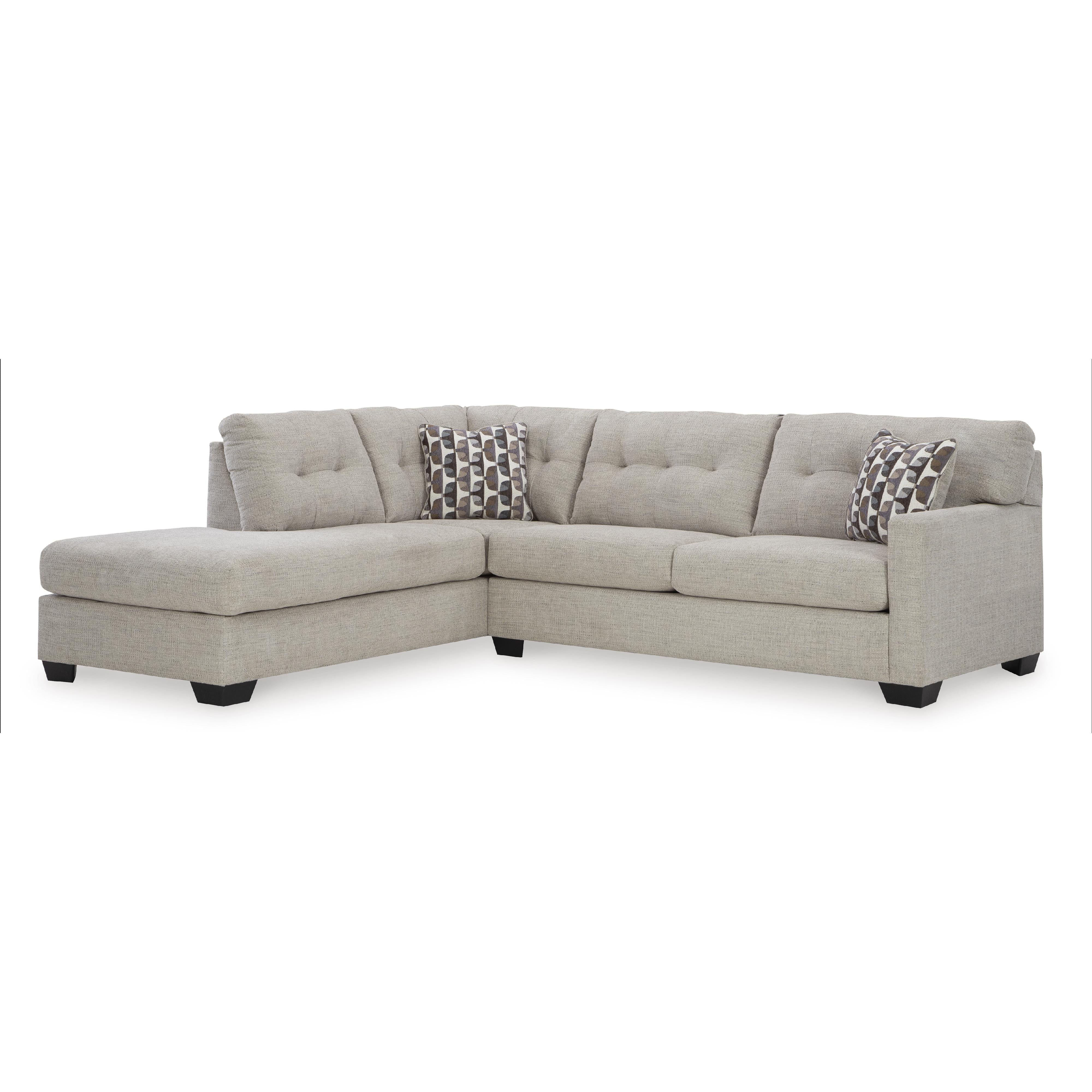 Signature Design by Ashley Mahoney 31004S3 2 pc Sleeper Sectional with Chaise - Image 1