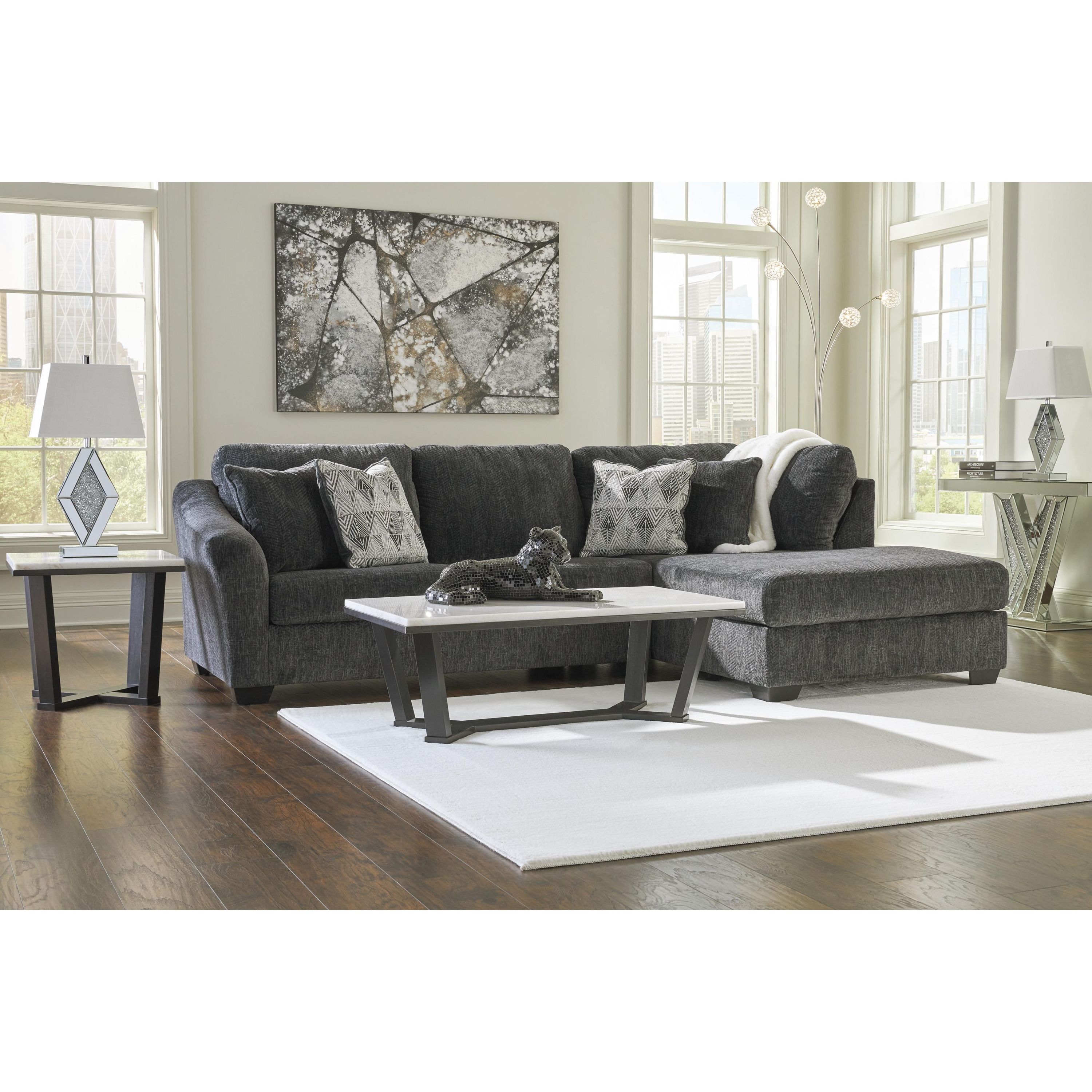 Signature Design by Ashley Biddeford 35504S2 2 pc Sectional with Chaise - Image 3