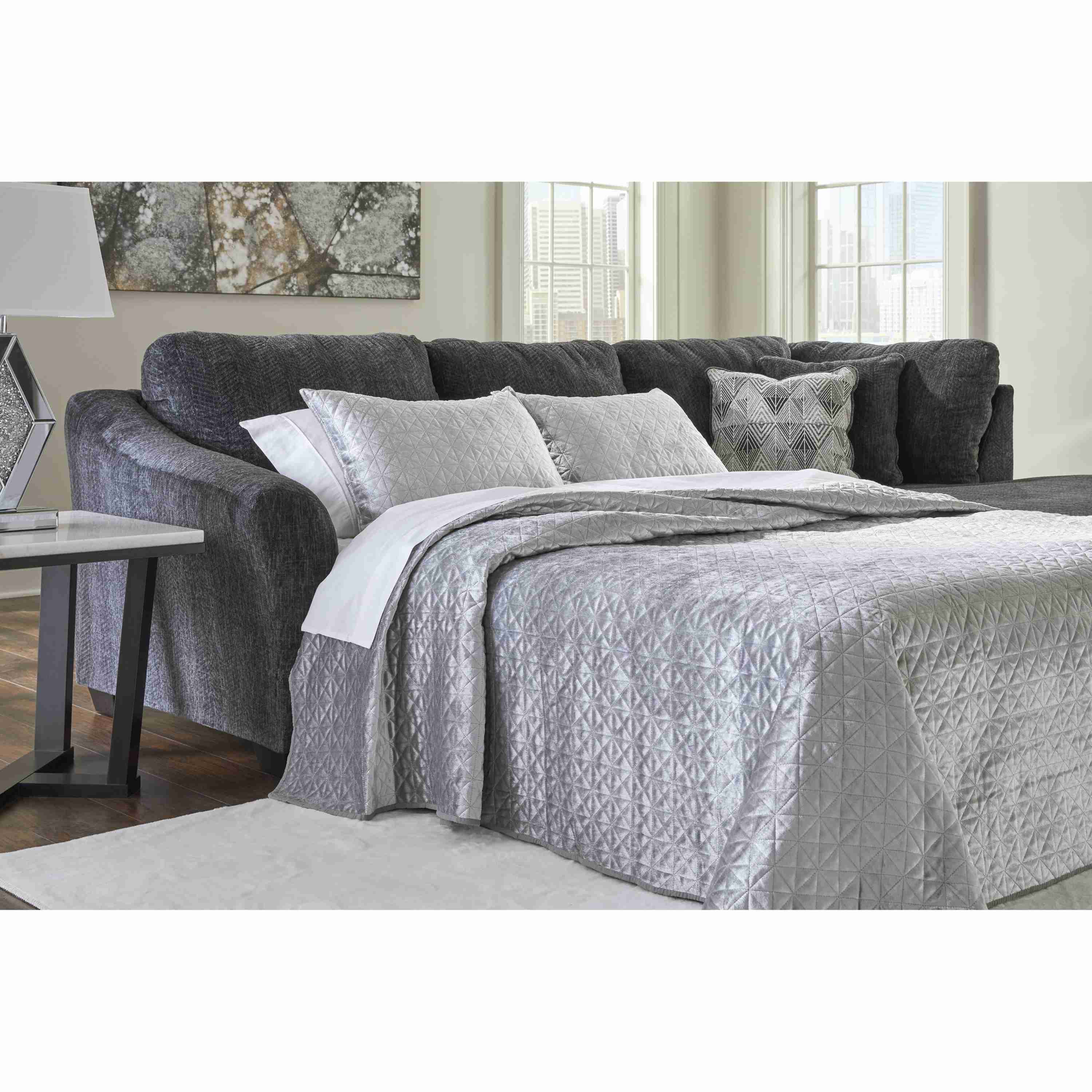 Signature Design by Ashley Biddeford 35504S4 2 pc Sleeper Sectional with Chaise - Image 3