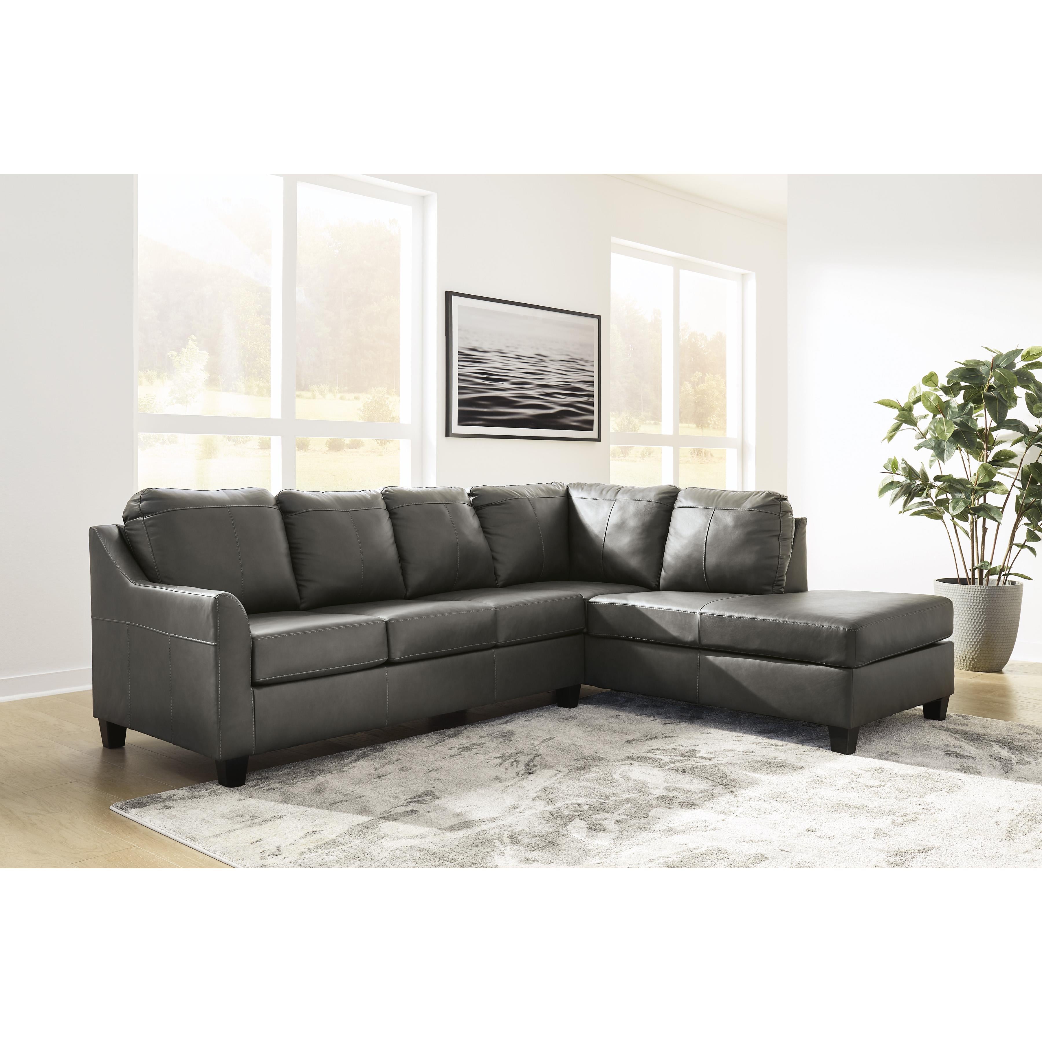 Signature Design by Ashley Valderno 47804S1 2 pc Sectional with Chaise - Image 3