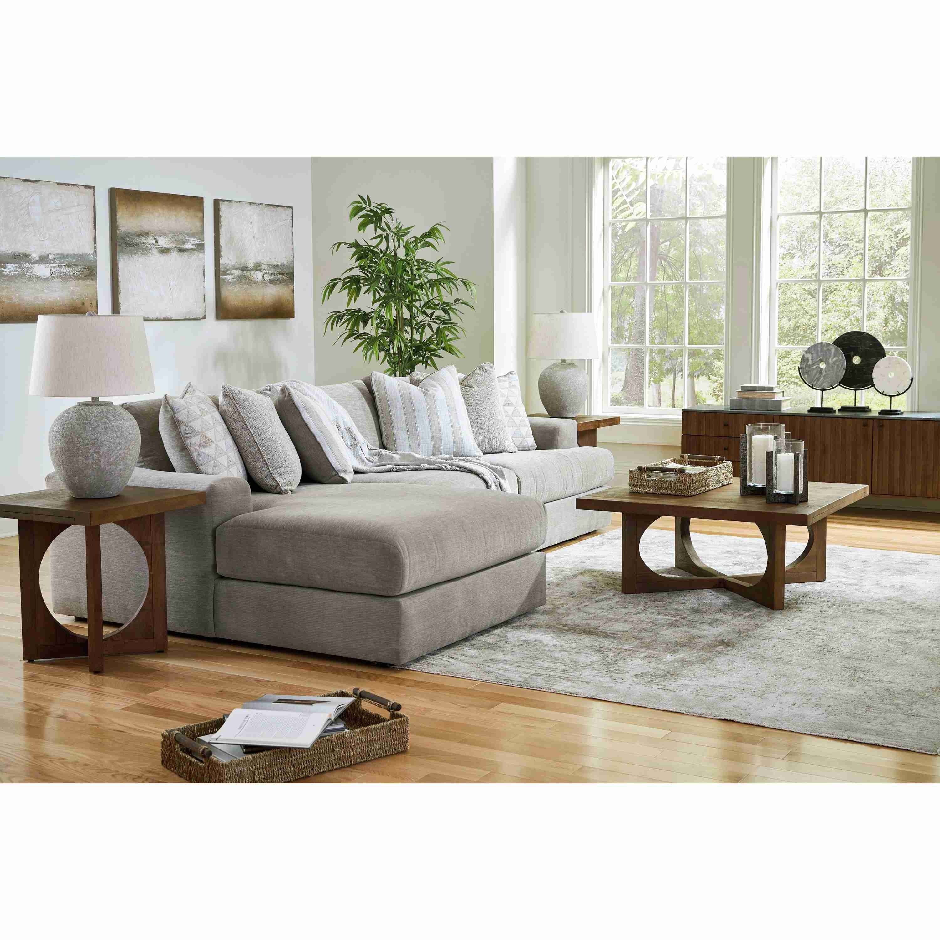 Signature Design by Ashley Avaliyah 58103S3 3 pc Sectional with Chaise - Image 3