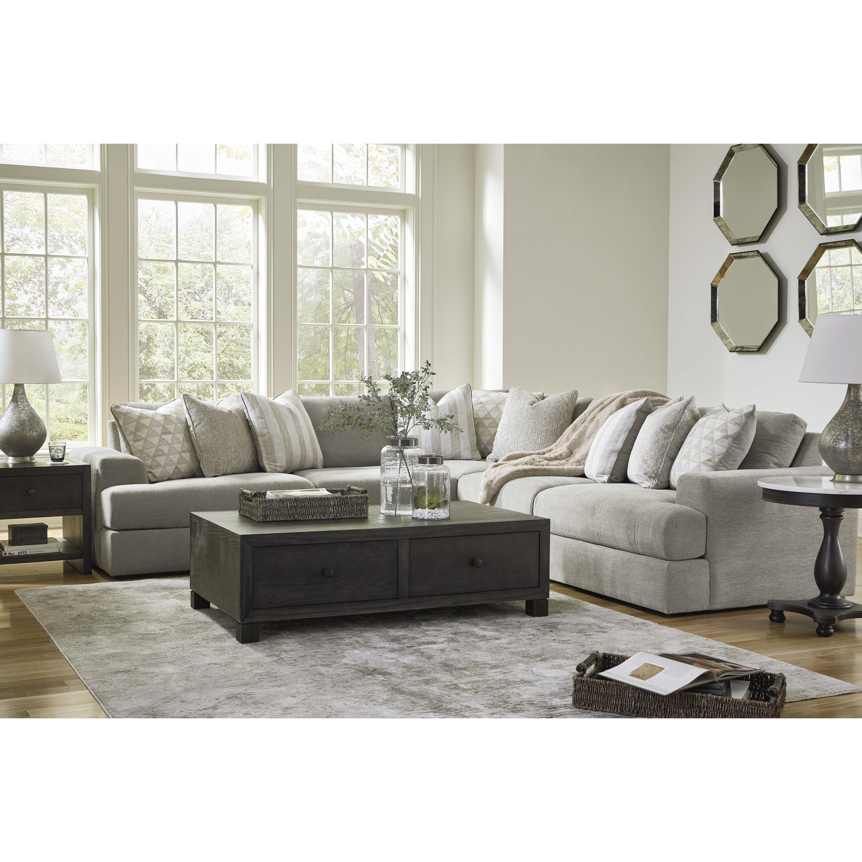 Signature Design by Ashley Avaliyah 58103S6 5 pc Sectional - Image 3
