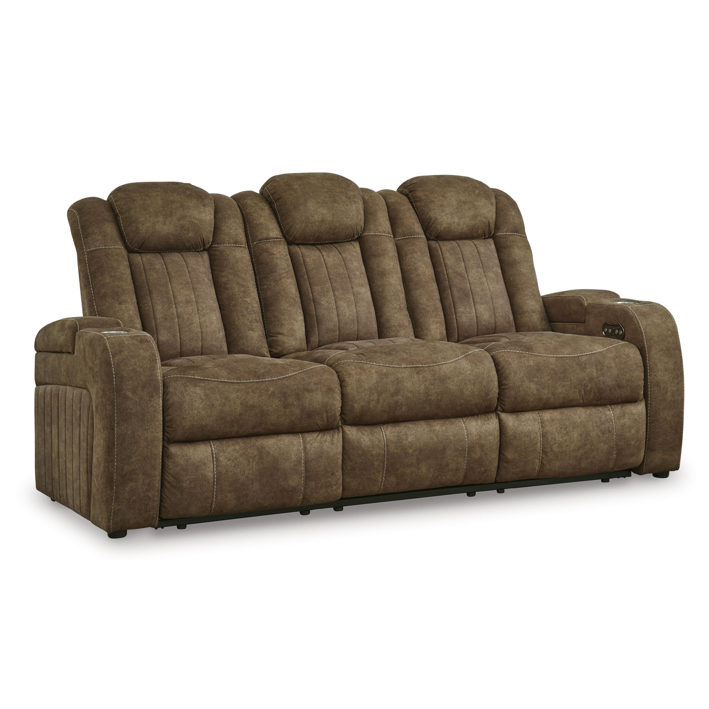 Signature Design by Ashley Wolfridge 6070315 Power Reclining Sofa with Adjustable Headrest - Image 1