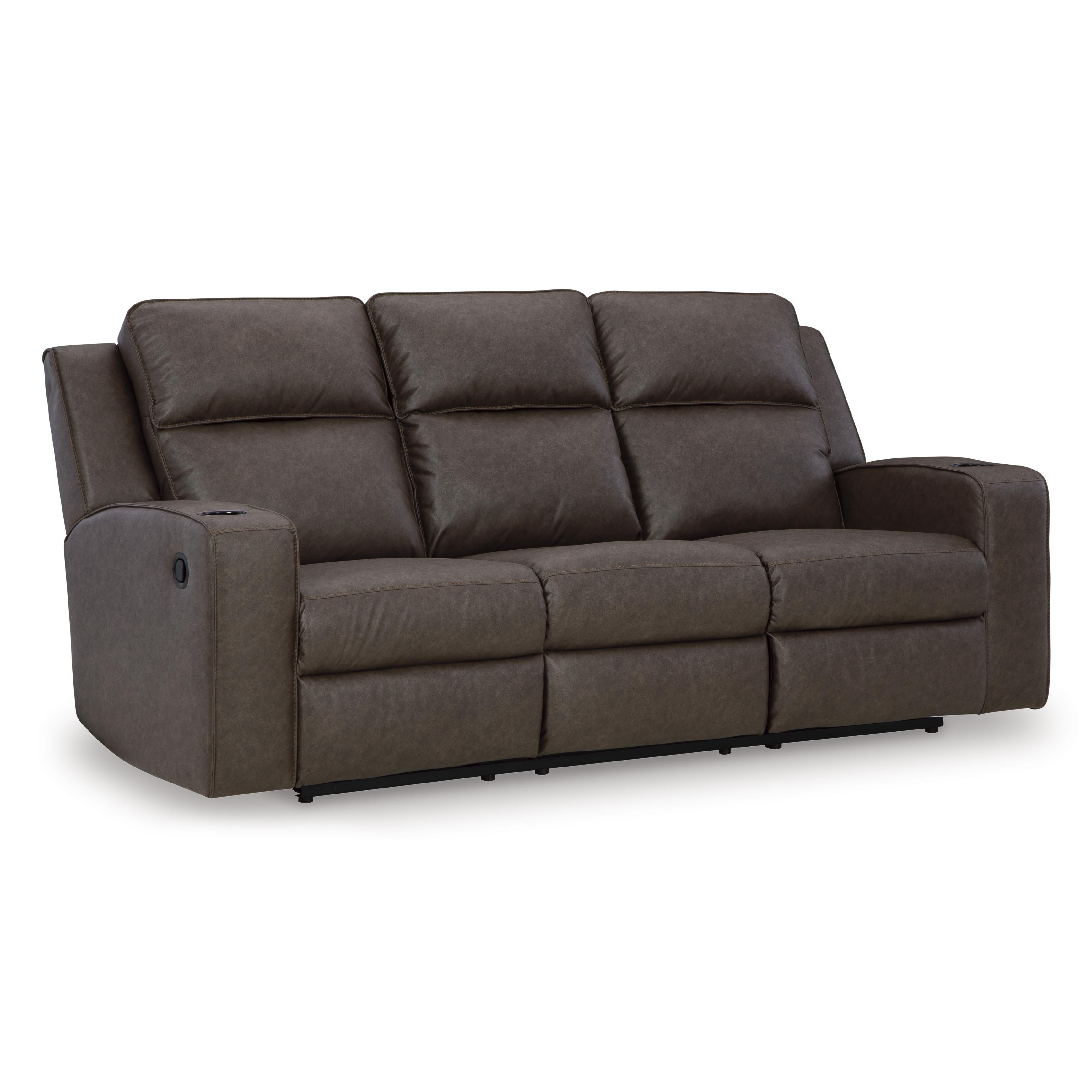 Signature Design by Ashley Lavenhorne 6330689 Reclining Sofa with Drop Down Table - Image 1