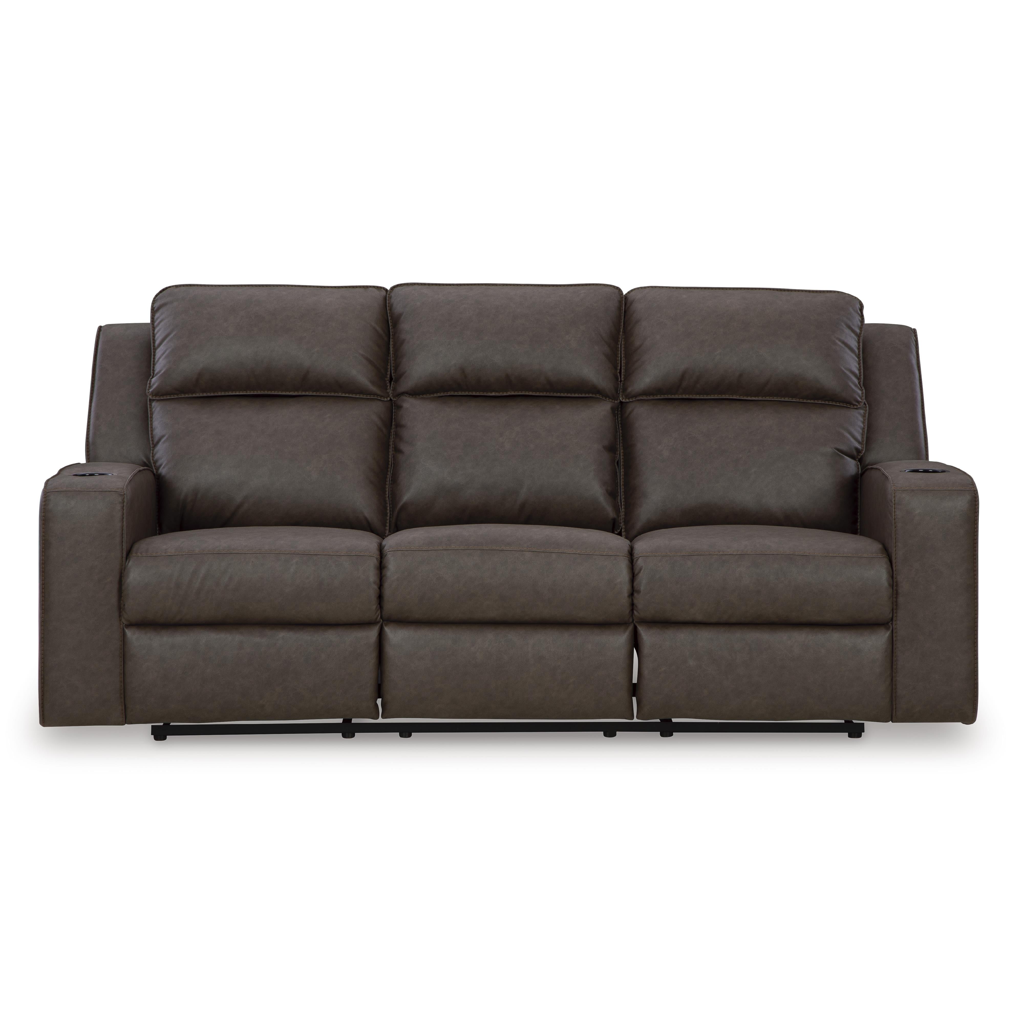Signature Design by Ashley Lavenhorne 6330689 Reclining Sofa with Drop Down Table - Image 3