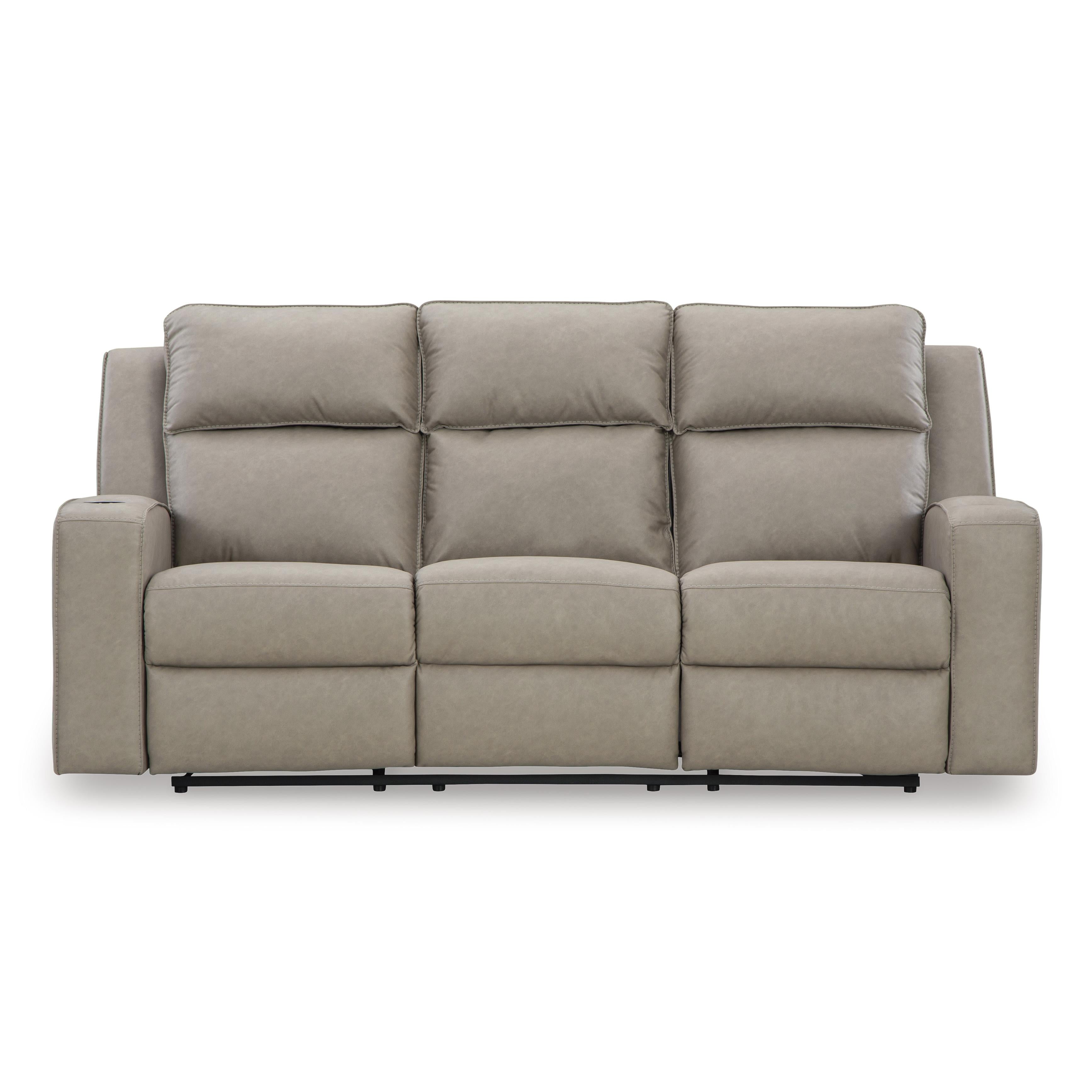 Signature Design by Ashley Lavenhorne 6330789 Reclining Sofa with Drop Down Table - Image 3