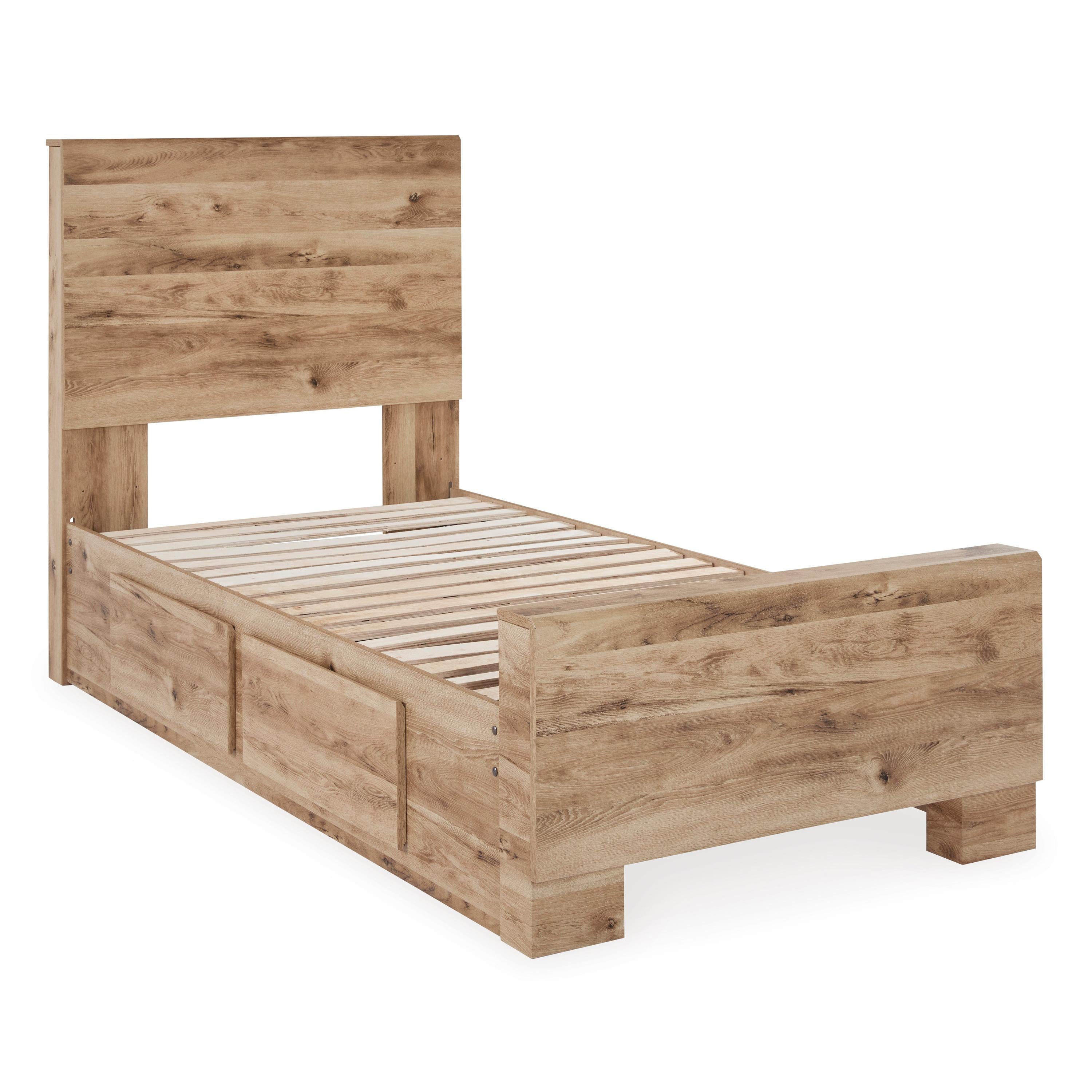 Signature Design by Ashley Hyanna B1050B24 Twin Panel Bed with 1 Side Storage - Image 3