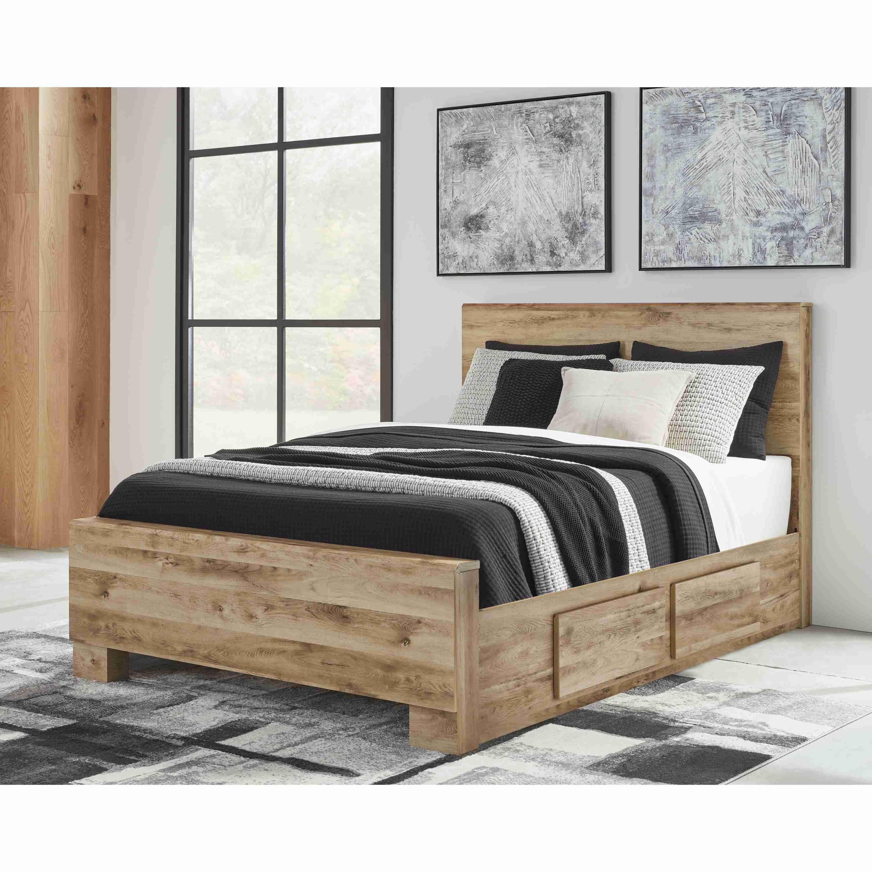 Signature Design by Ashley Hyanna B1050B32 Queen Panel Bed with 2 Side Storage - Image 1