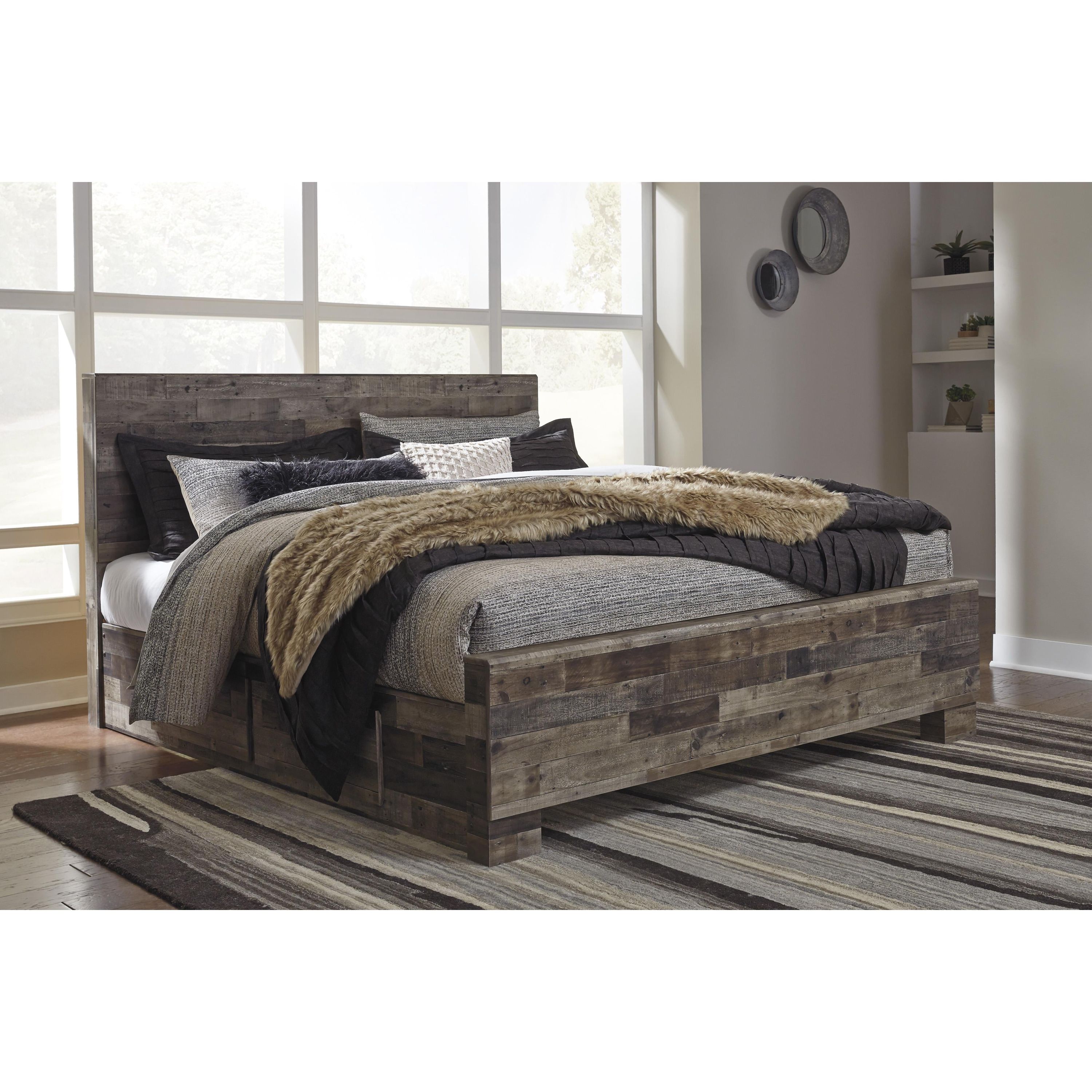 Signature Design by Ashley Derekson B200B44 King Panel Bed with 2 Side Storage - Image 2
