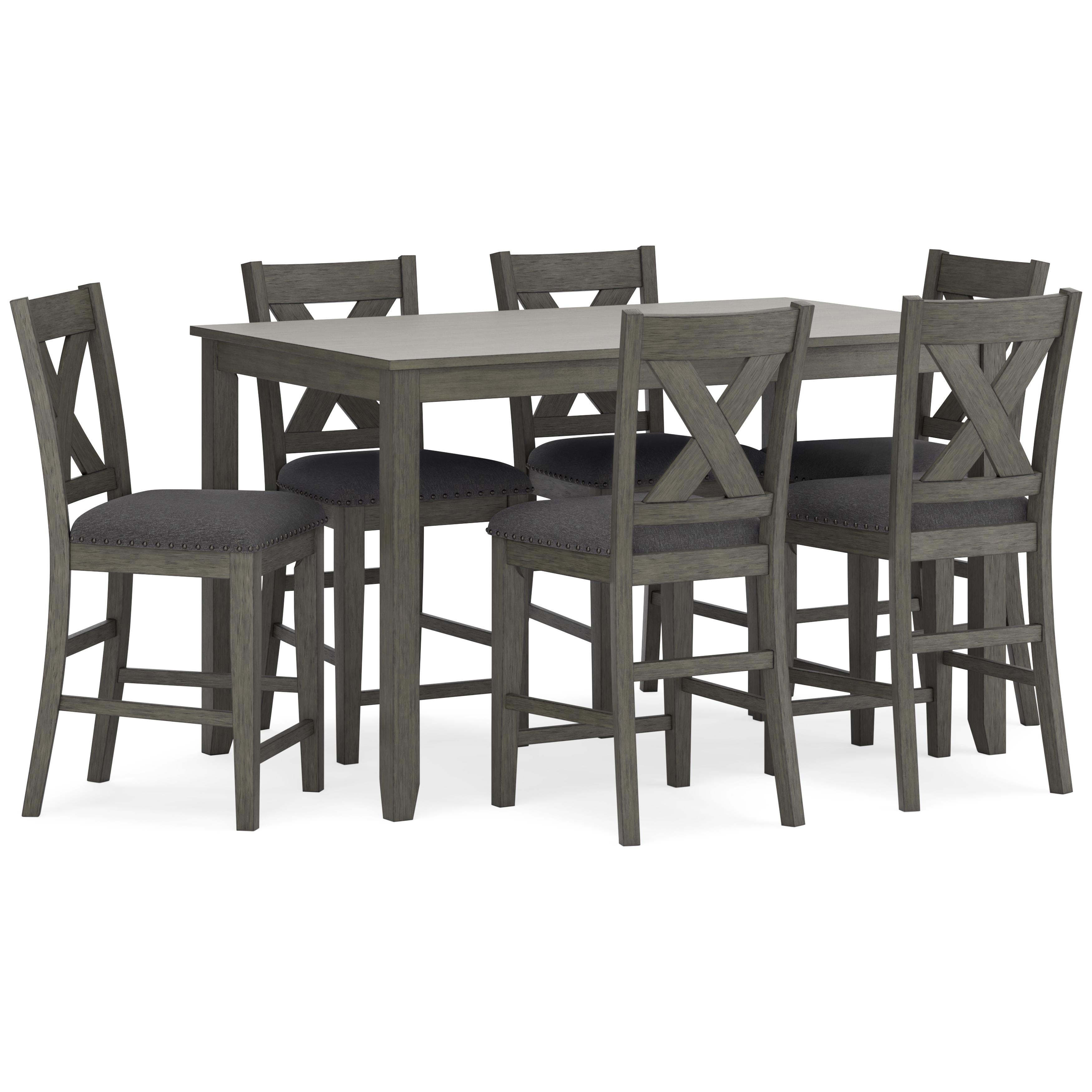 Signature Design by Ashley Caitbrook D388-423 Rectangular Dining Room Counter Table Set - Image 1