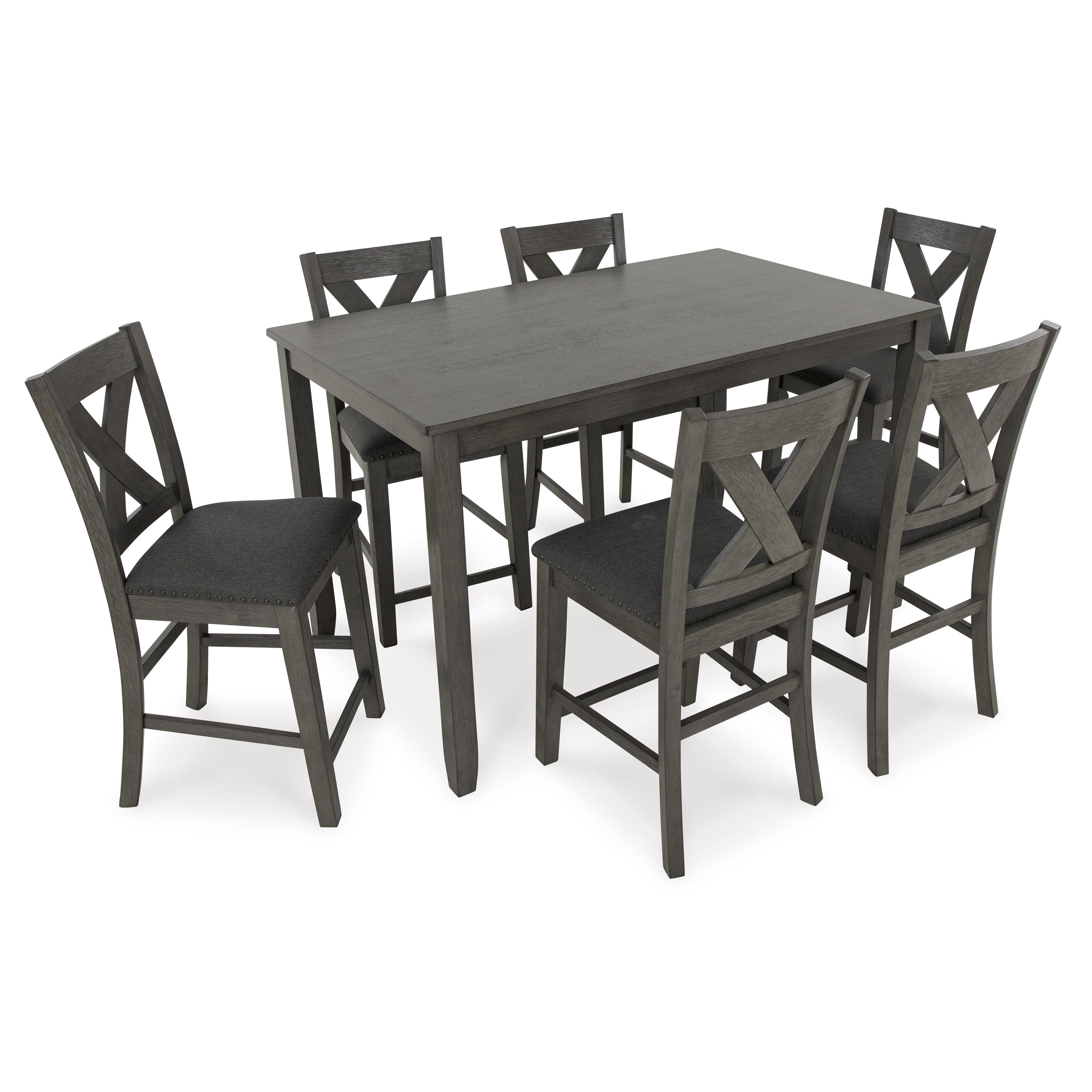 Signature Design by Ashley Caitbrook D388-423 Rectangular Dining Room Counter Table Set - Image 2