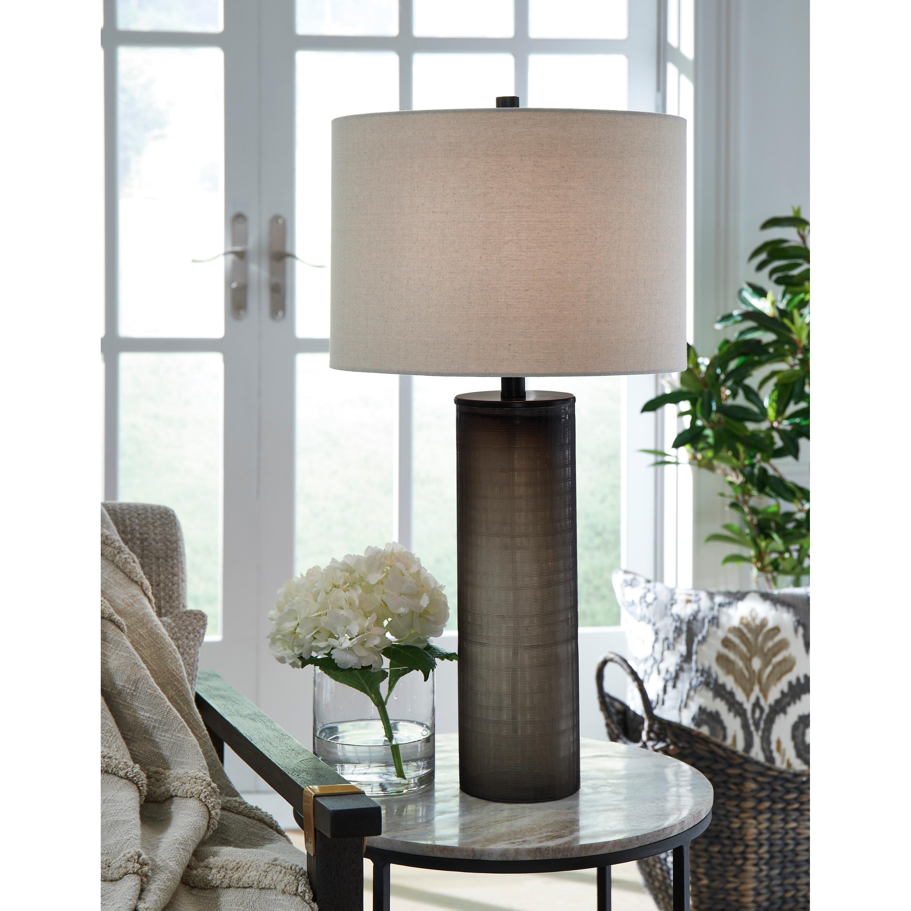 Signature Design by Ashley Dingerly L430824 Glass Table Lamp - Image 2