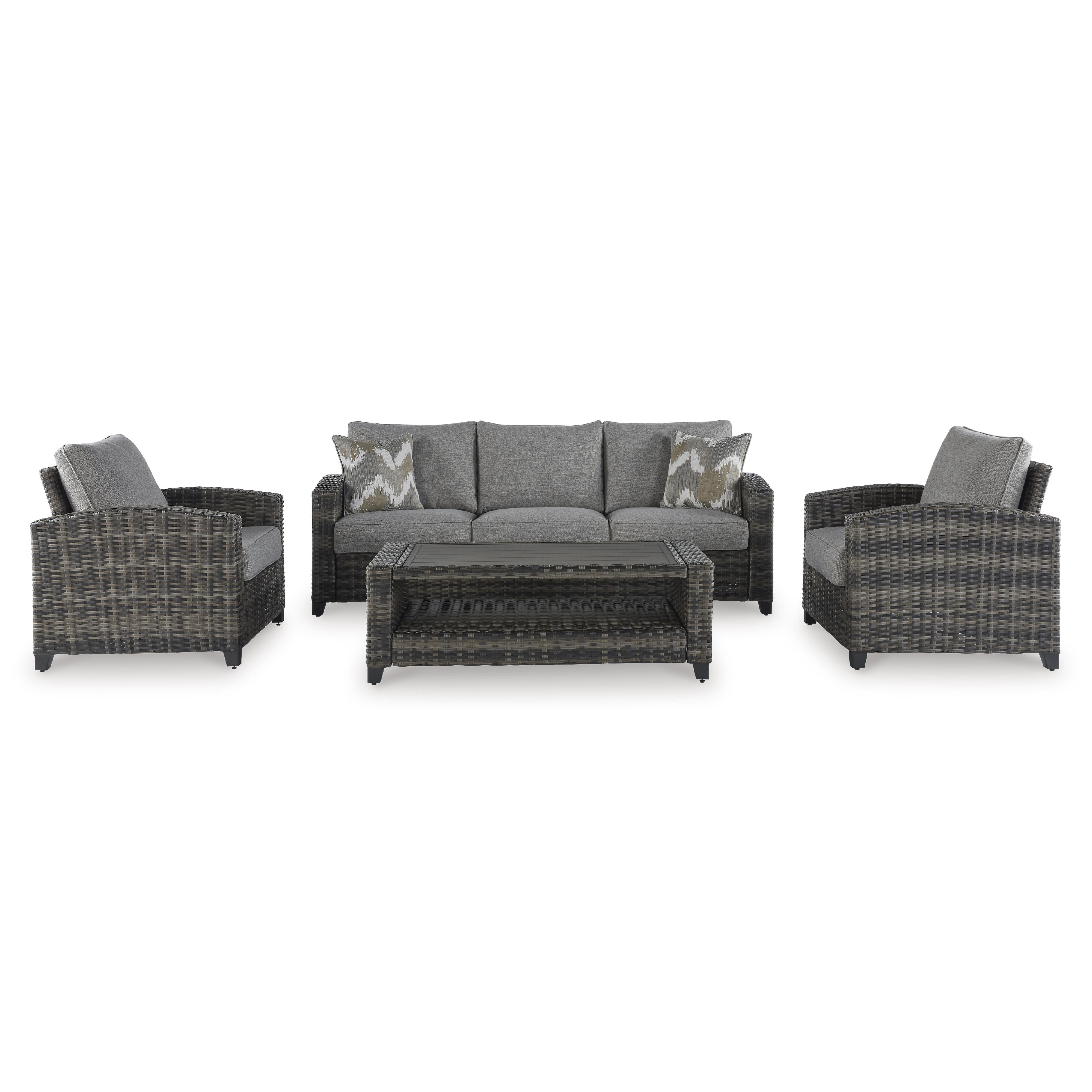 Signature Design by Ashley Oasis Court P335-081 Sofa/Chairs/Table Set - Image 2