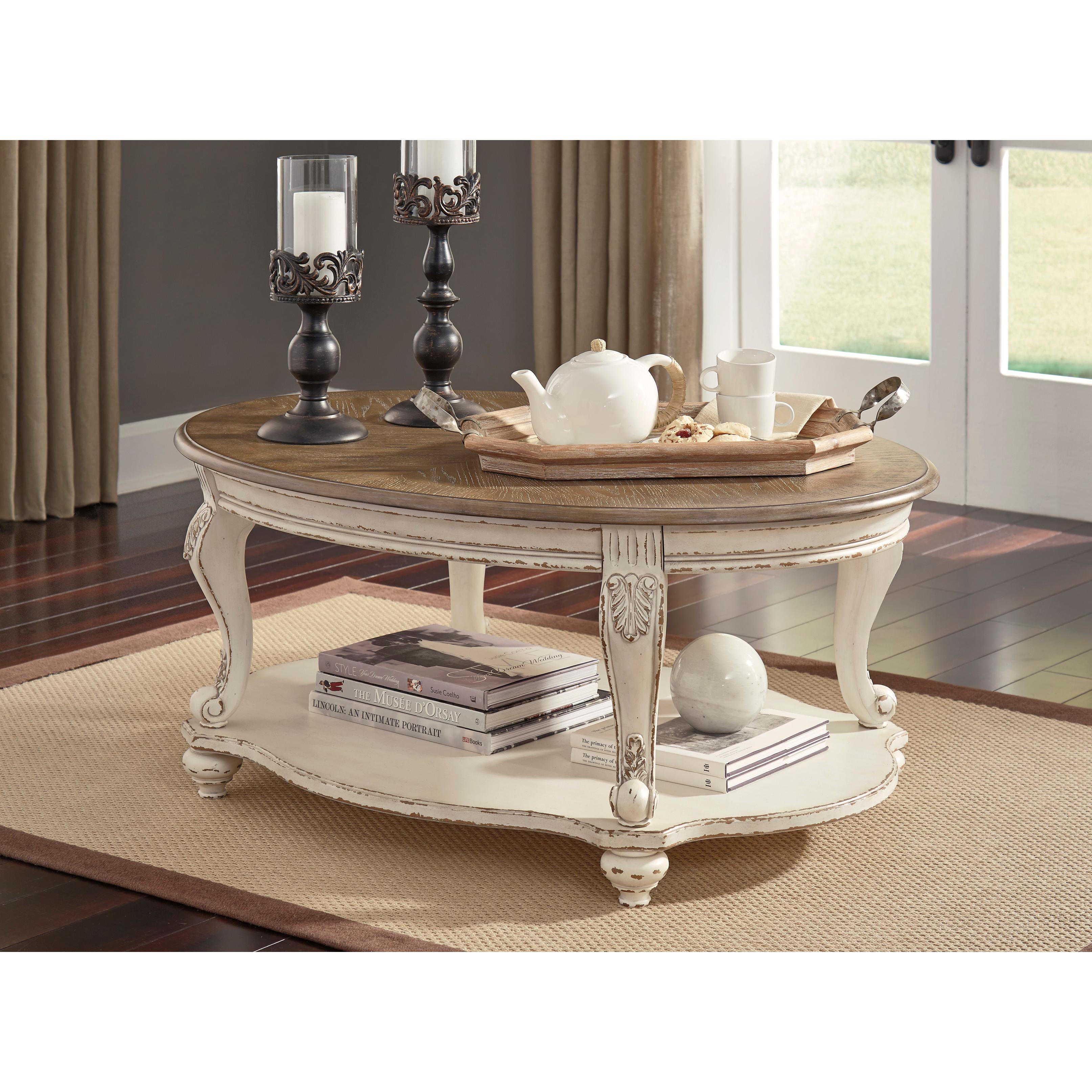 Signature Design by Ashley Realyn T743T1 Coffee Table and 2 End Tables - Image 2