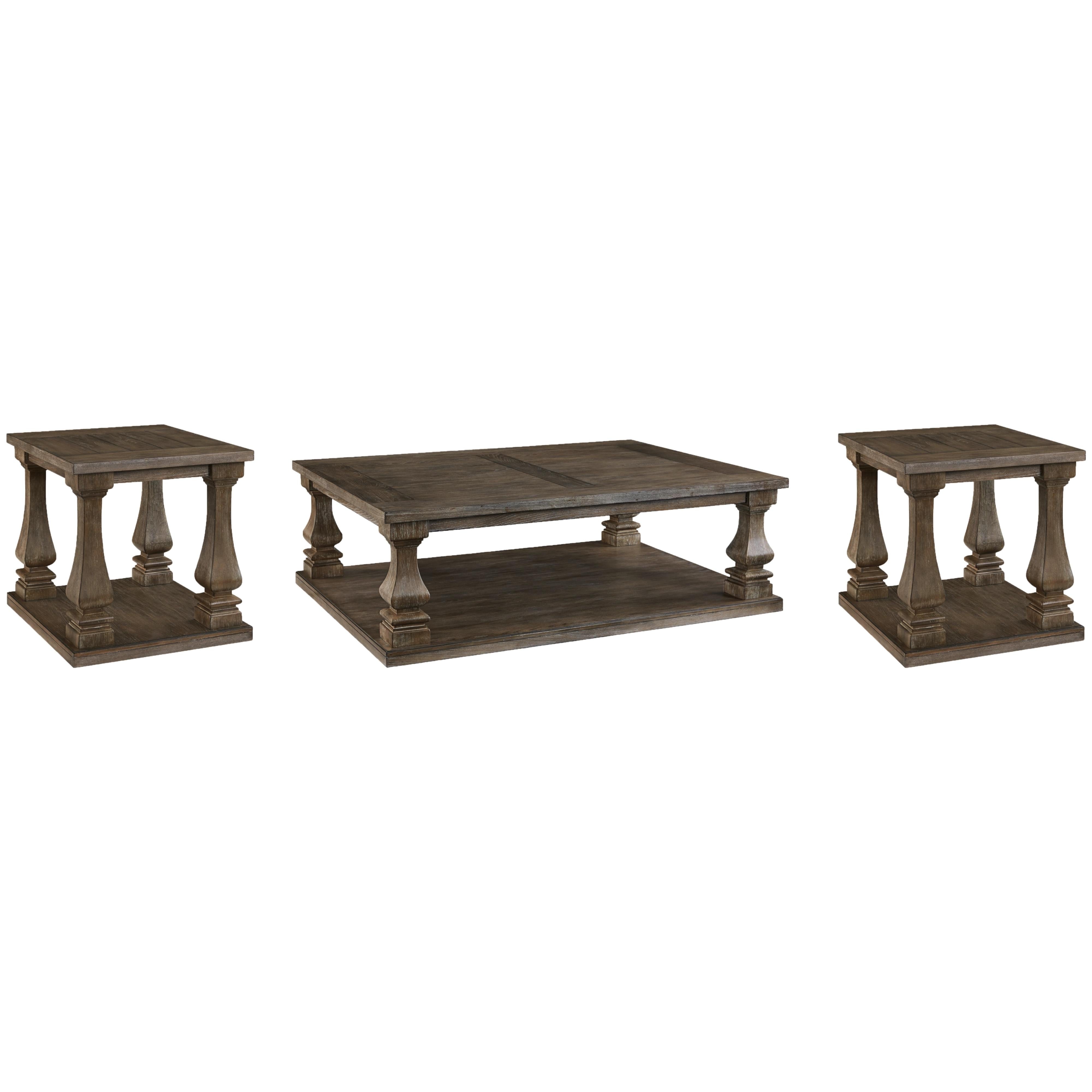 Signature Design by Ashley Johnelle T776T1 Coffee Table and 2 End Tables - Image 1