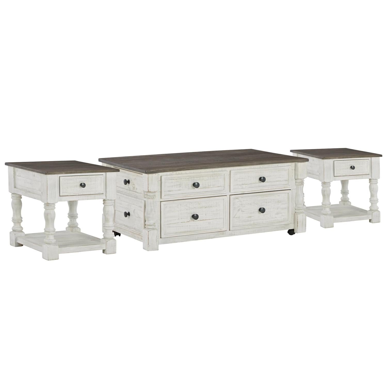Signature Design by Ashley Havalance T994T1 Lift Top Coffee Table and 2 End Tables - Image 1