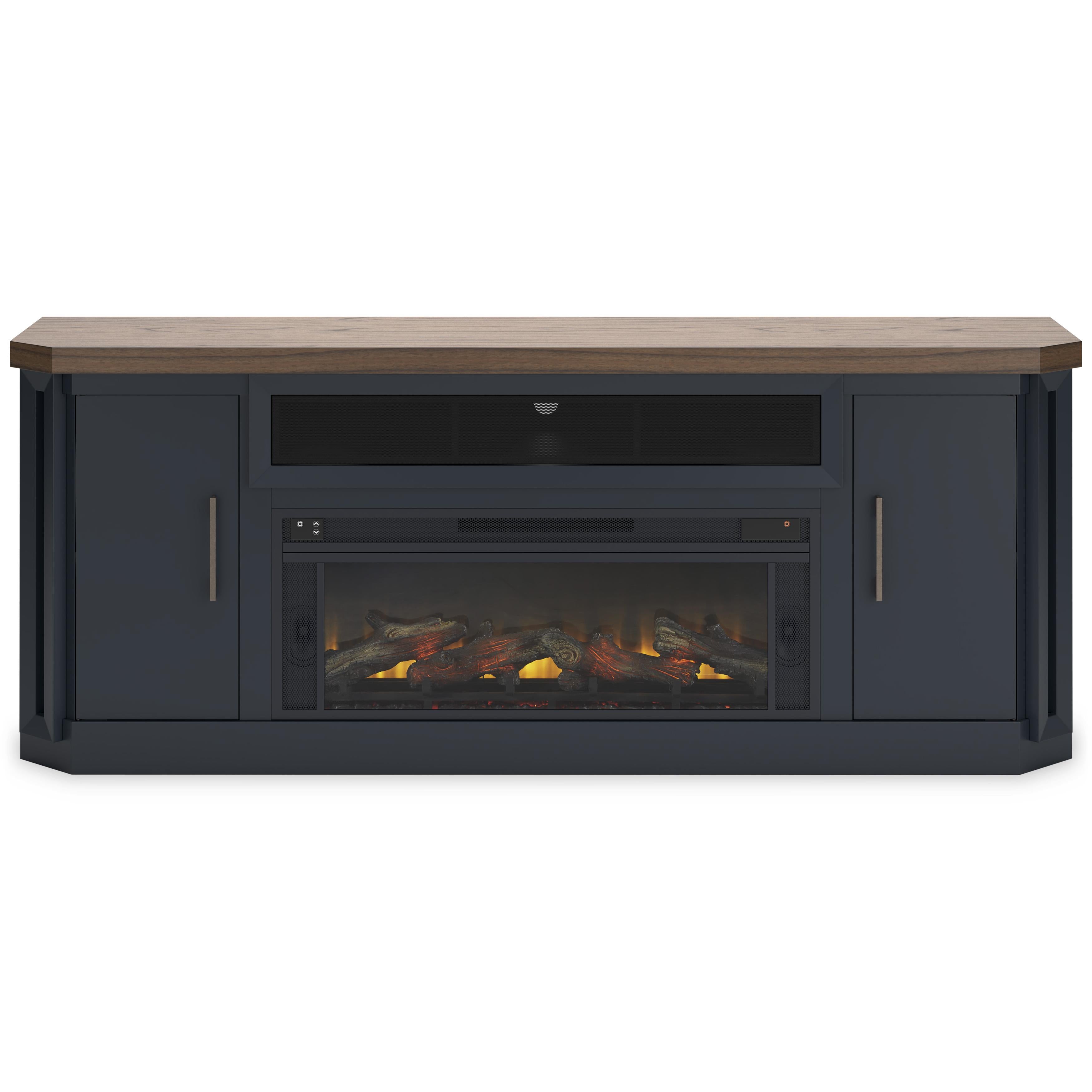 Signature Design by Ashley Landocken W402W1 83" TV Stand with Electric Fireplace - Image 2