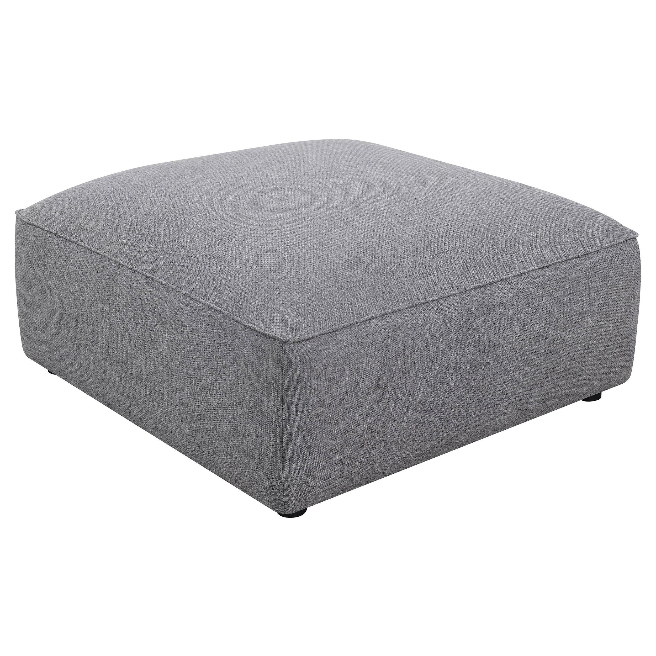 Coaster Furniture Jennifer 551596 Square Upholstered Ottoman – Grey