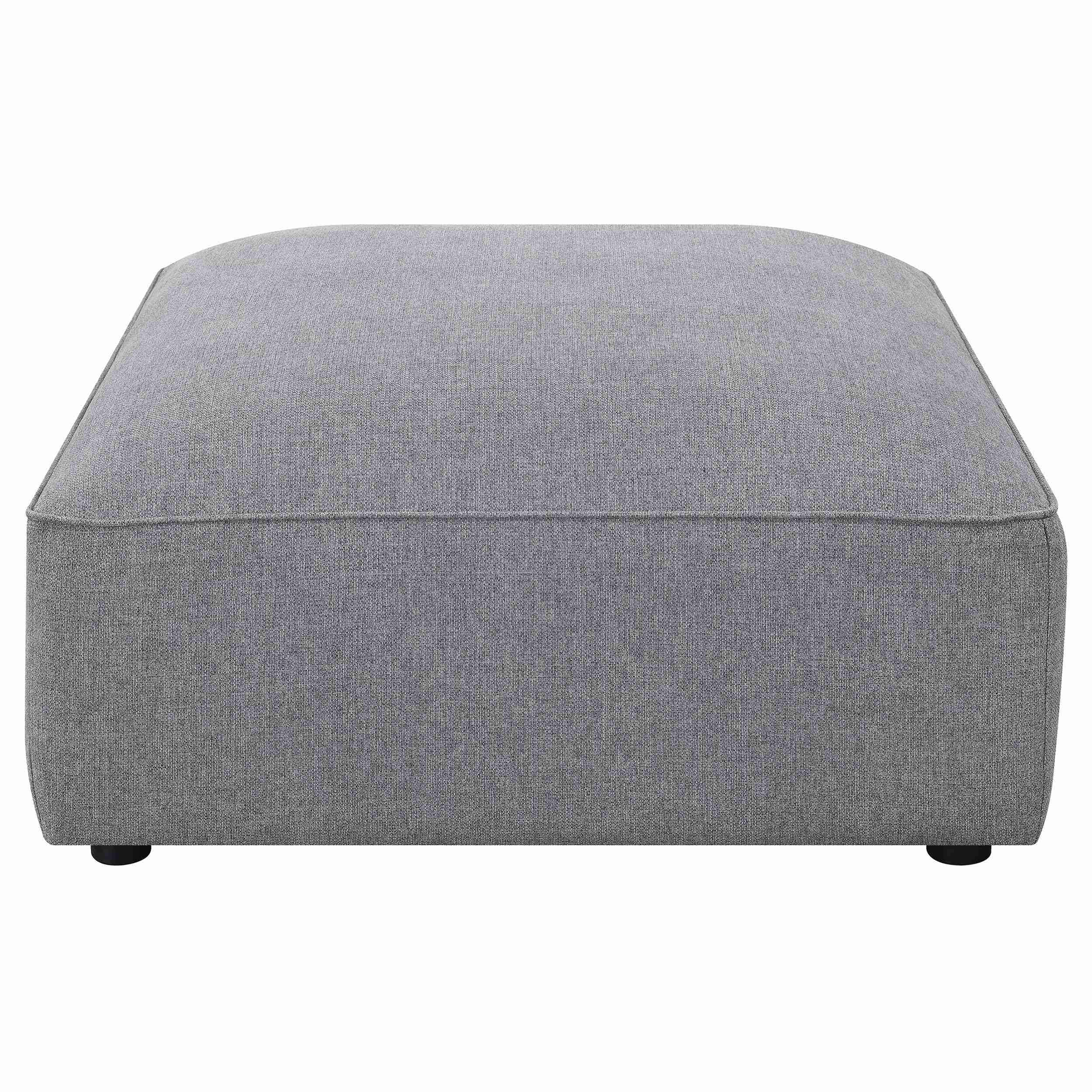 Coaster Furniture Jennifer 551596 Square Upholstered Ottoman - Grey - Image 2