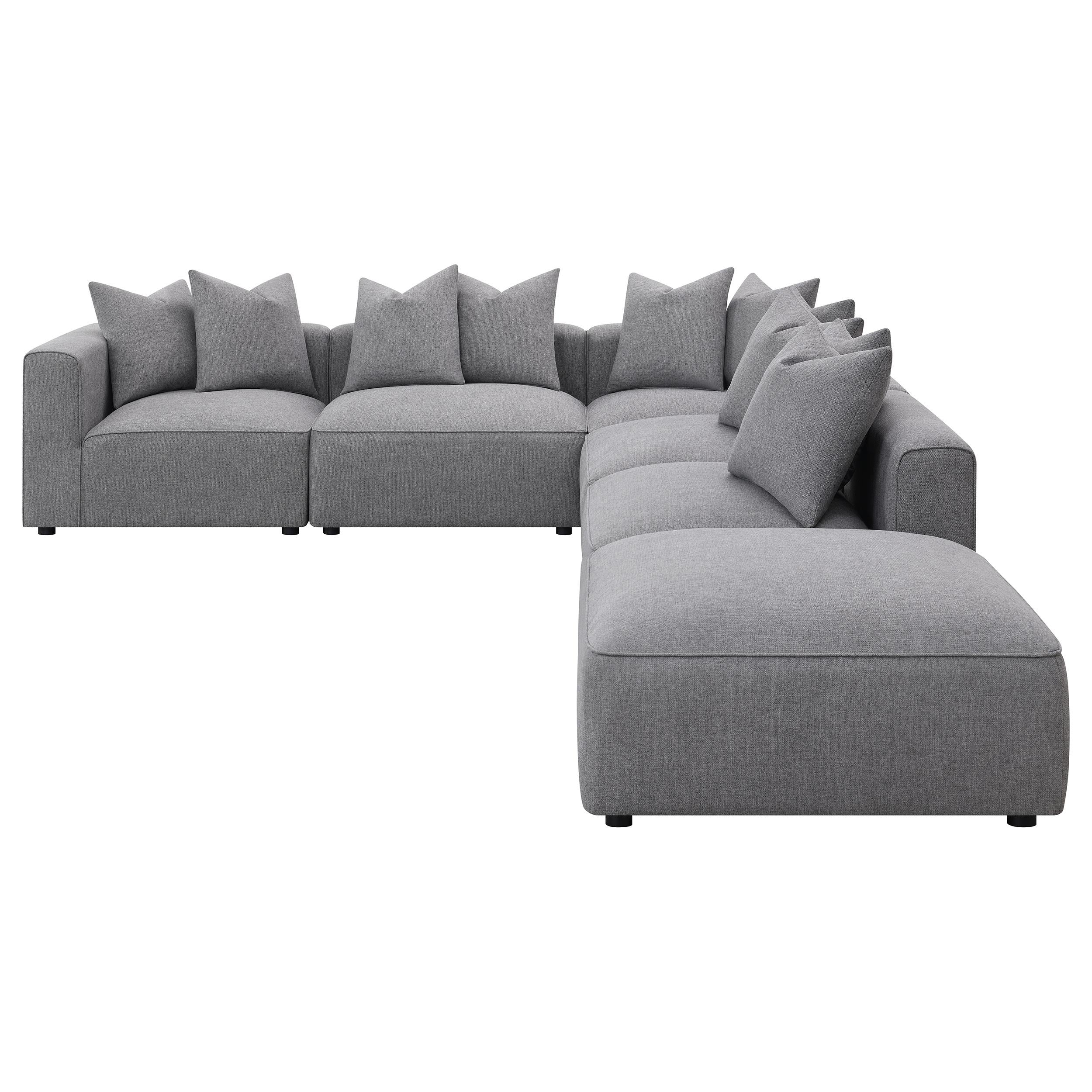 Coaster Furniture Jennifer 551594-SET 6 pc Tight Seat Modular Sectional - Grey - Image 3