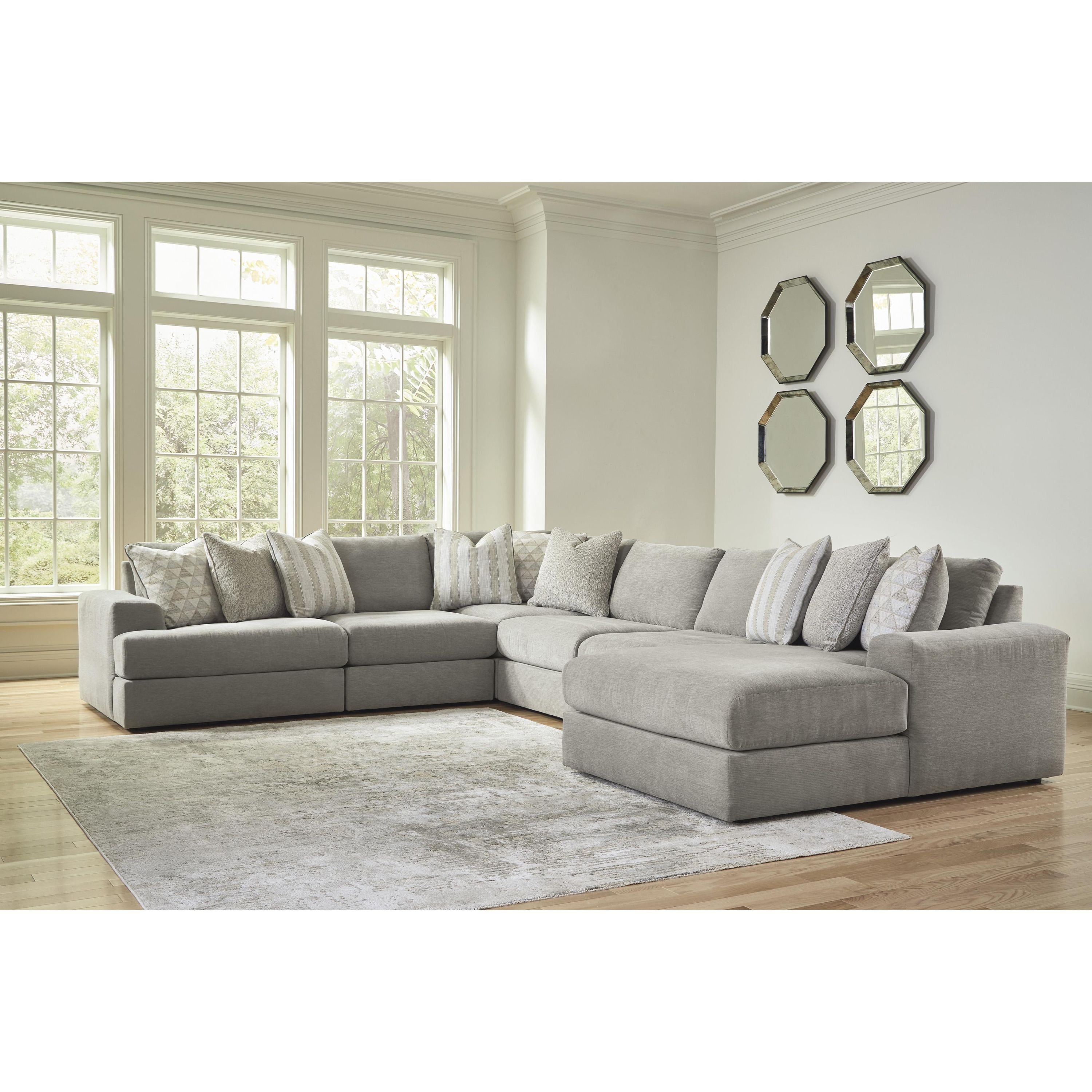 Signature Design by Ashley Avaliyah 58103S12 6 pc Sectional with Chaise - Image 2