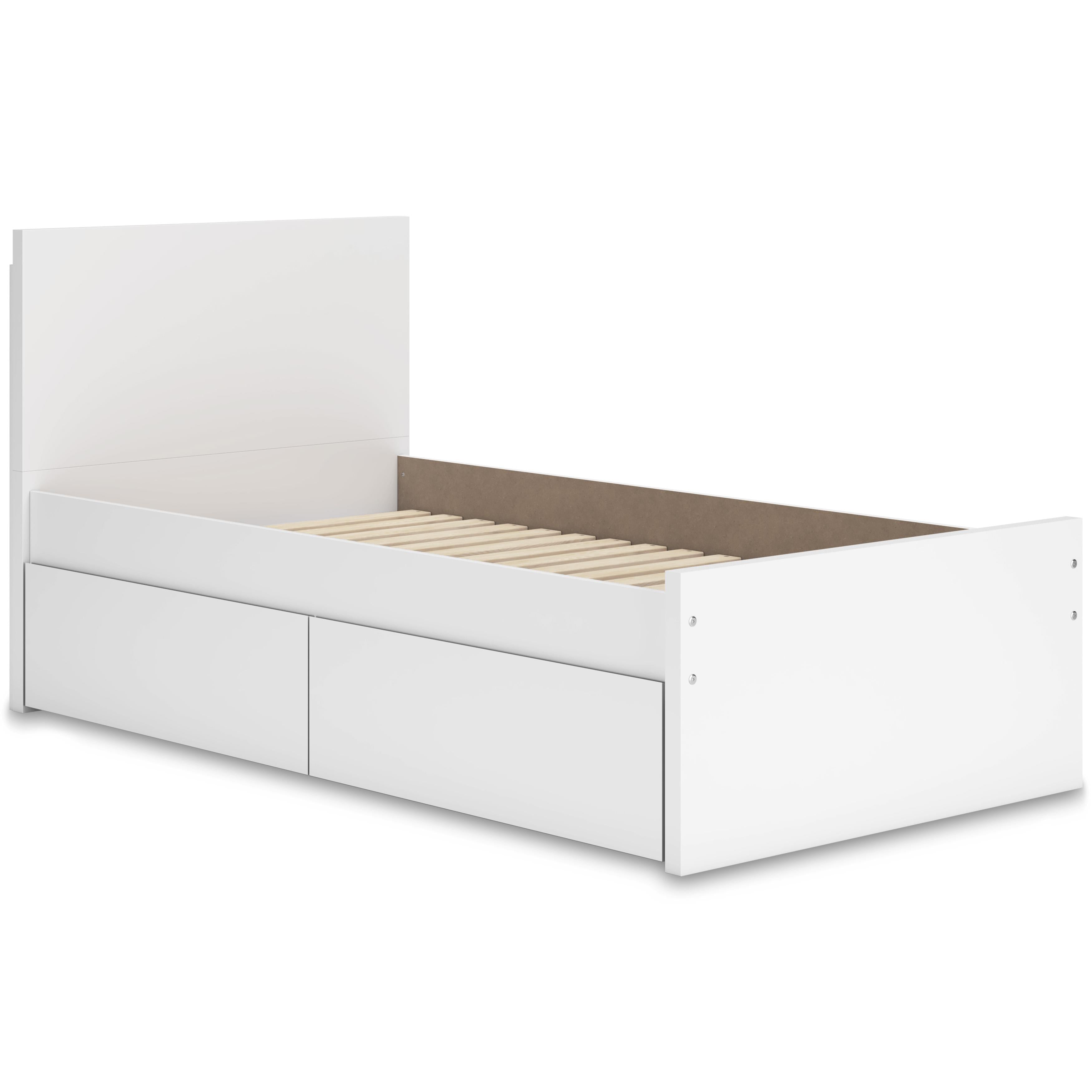 Signature Design by Ashley Onita EB9630B10 Twin Panel Platform Bed with 1 Side Storage - Image 1