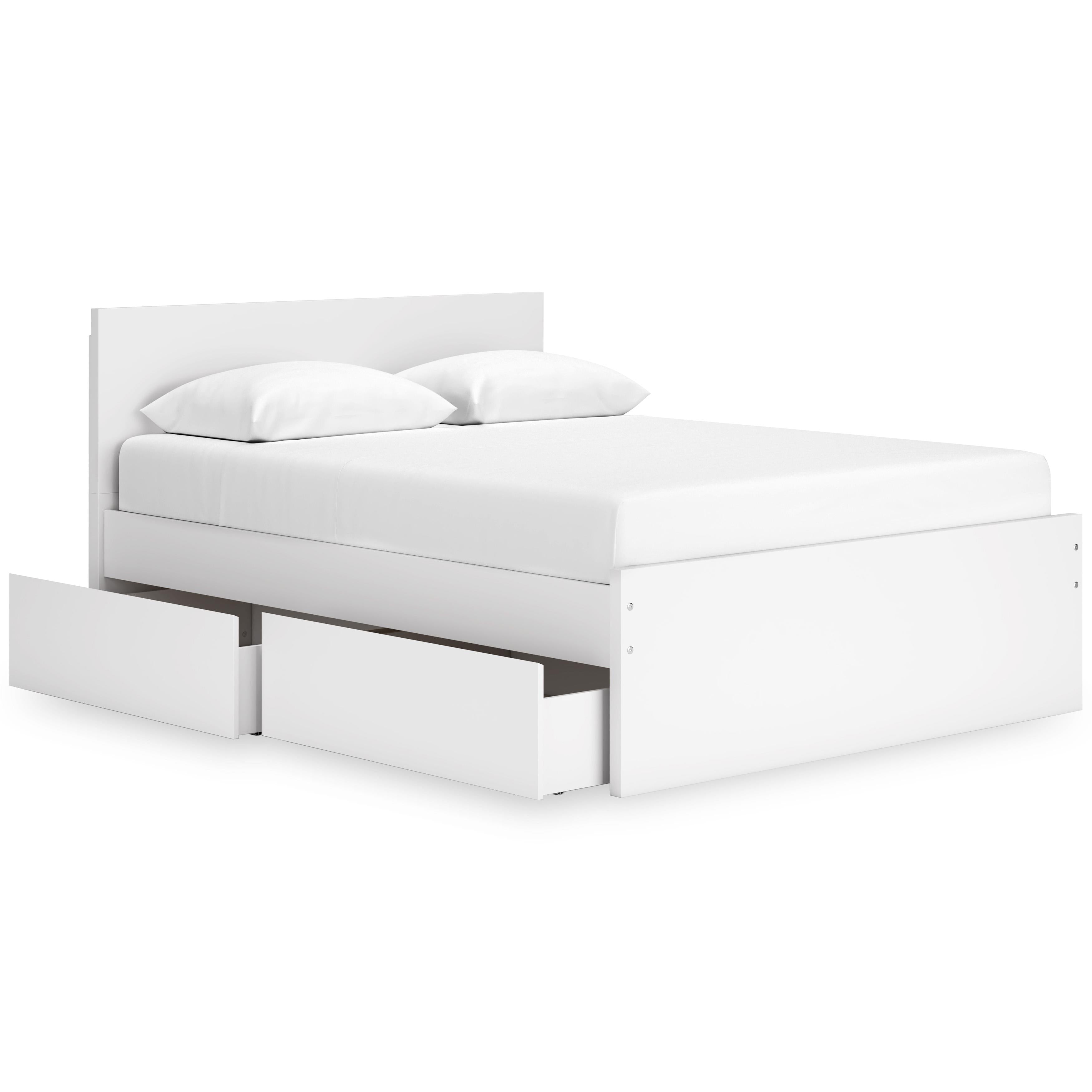 Signature Design by Ashley Onita EB9630B12 Queen Panel Platform Bed with 1 Side Storage - Image 2