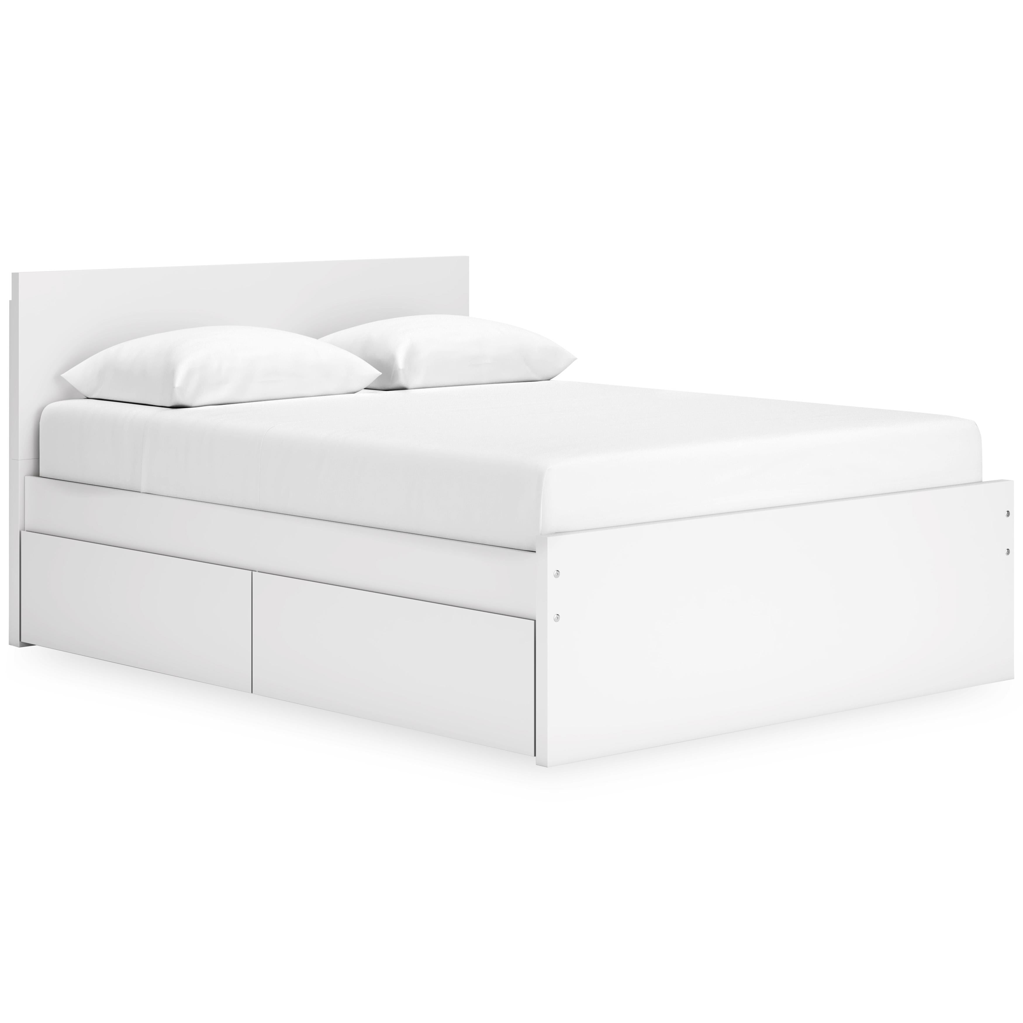 Signature Design by Ashley Onita EB9630B16 Queen Panel Platform Bed with 2 Side Storage - Image 1