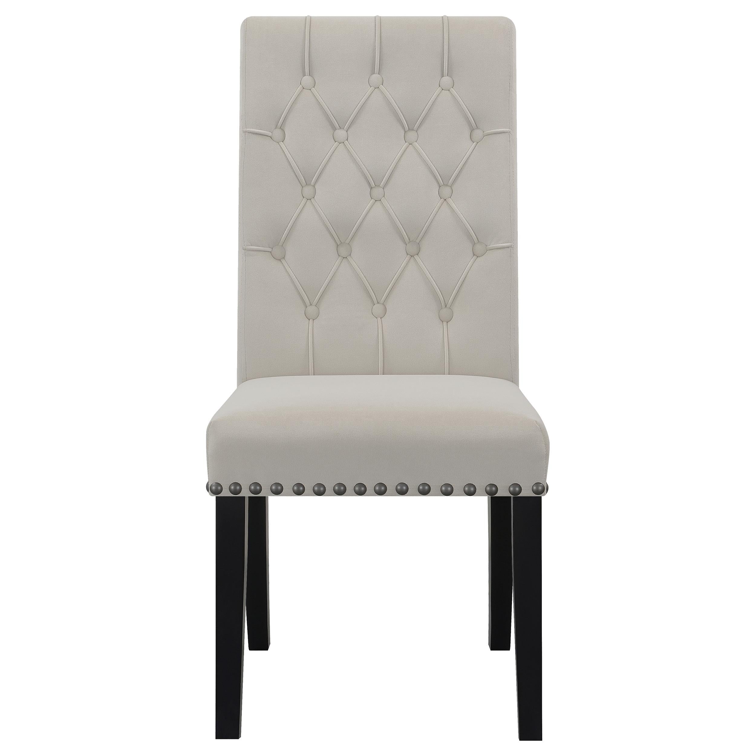 Coaster Furniture Alana 115182 Velvet Upholstered Dining Side Chair - Sand - Image 2